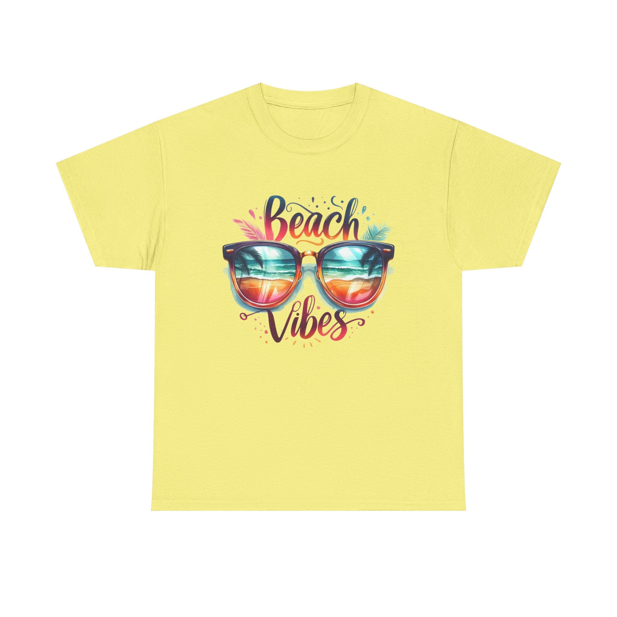 Beach Vibes Heavy Cotton Tee Perfect for Summertime Fun!