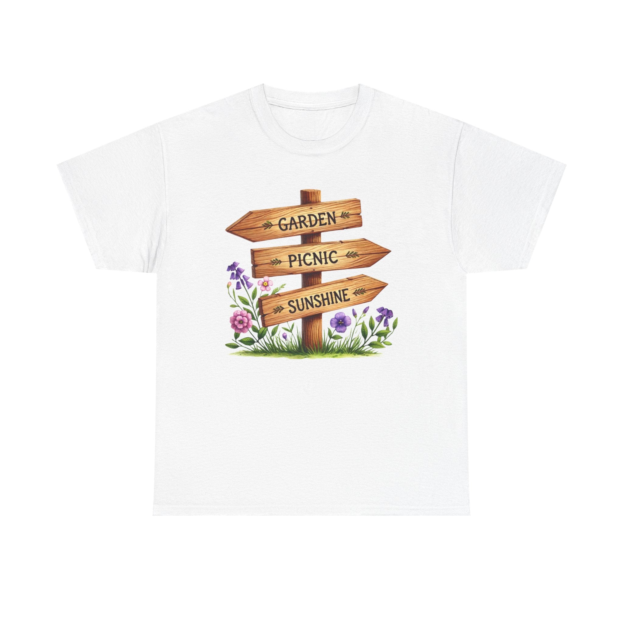Garden Picnic Sunshine Heavy Cotton Tee