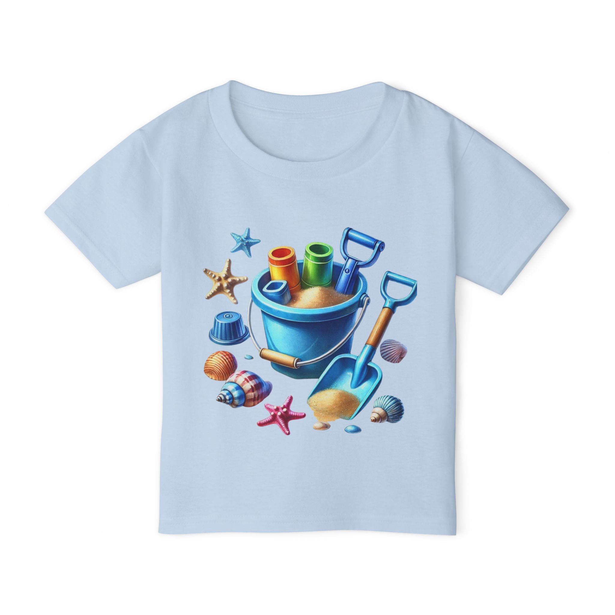 Beach Fun Toddler T-Shirt Cute Sandcastle Toys Digging Design