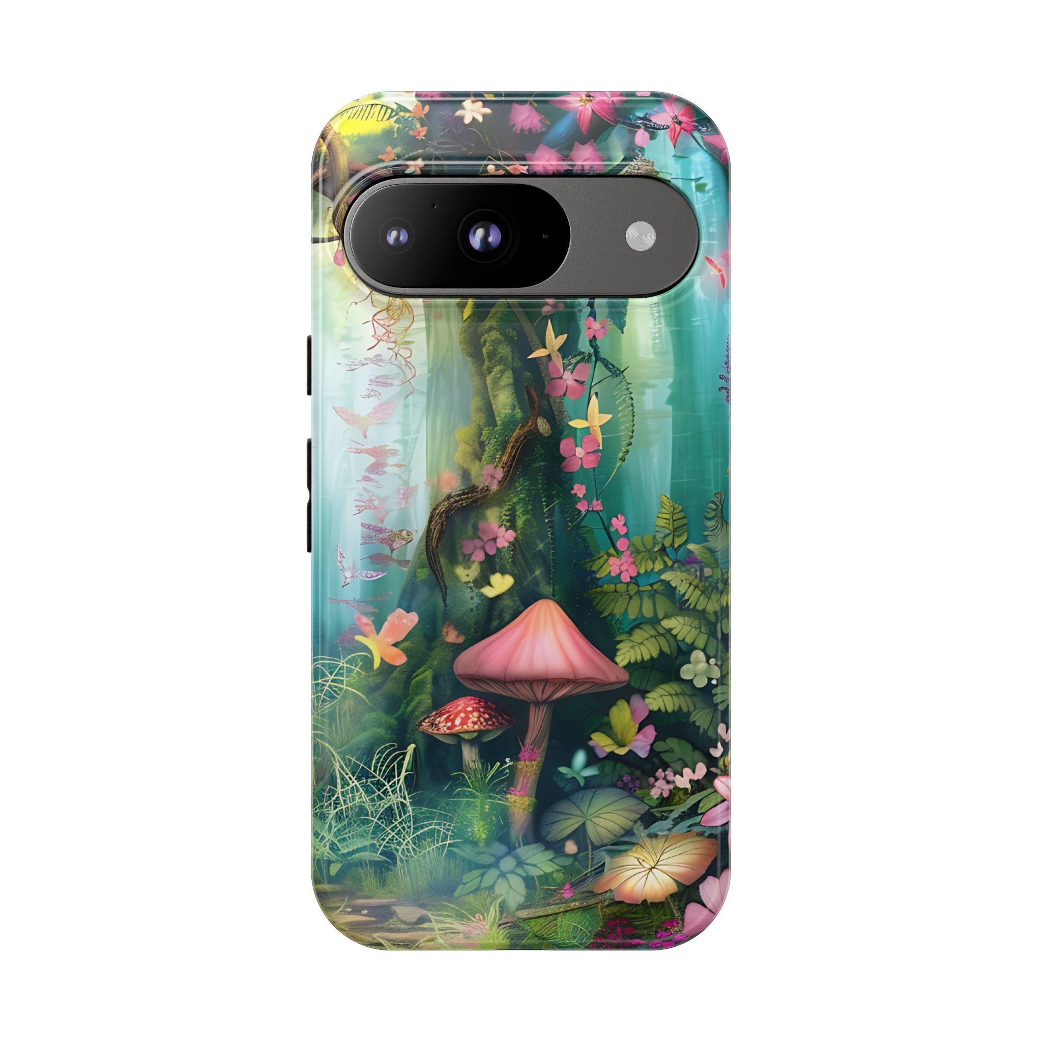 Tough Case Impact Resistant Enchanted Forest Google Pixel Phone Case Nature-Inspired Design for Nature Lovers Cover