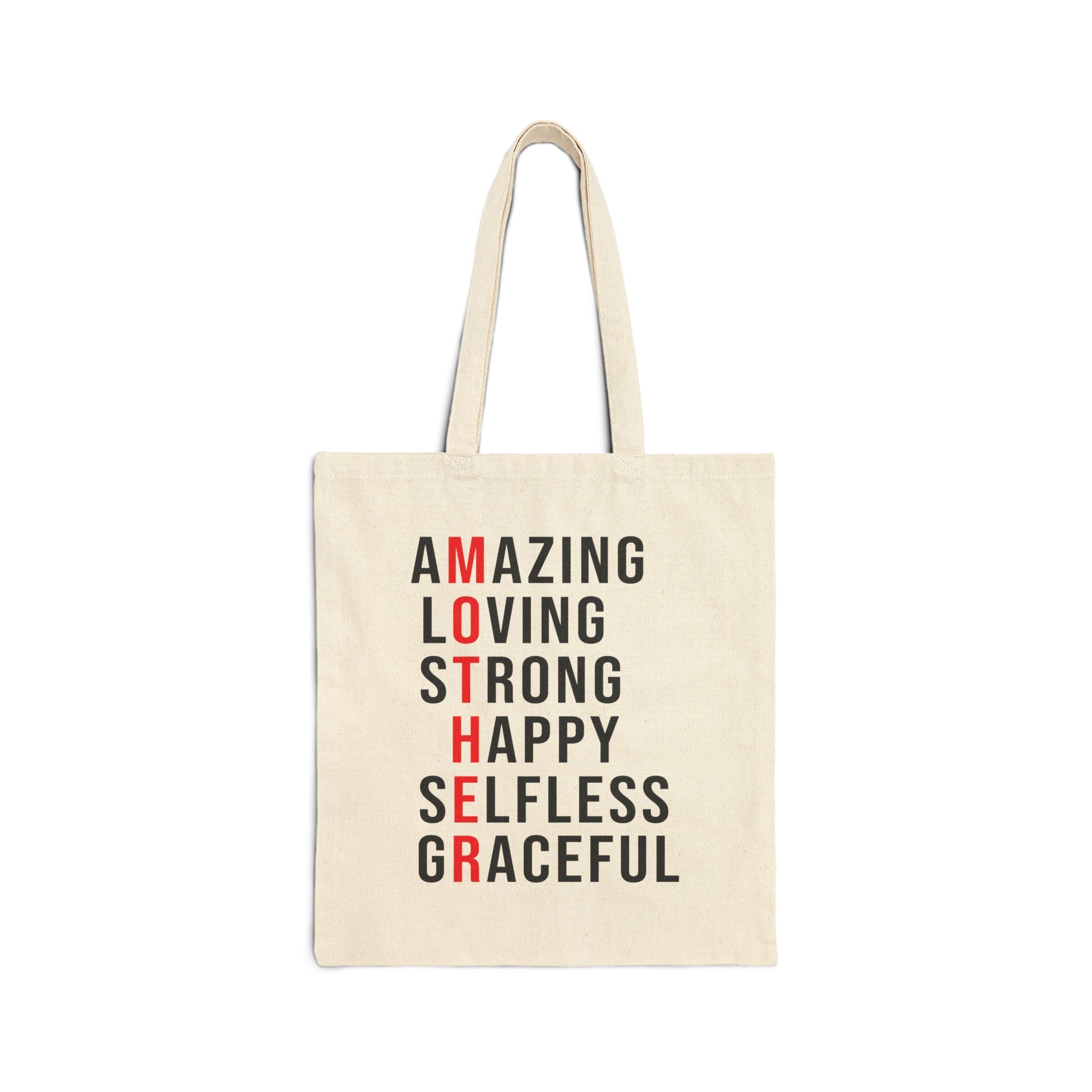 Mother Positive Affirmations Cotton Canvas Tote Bag