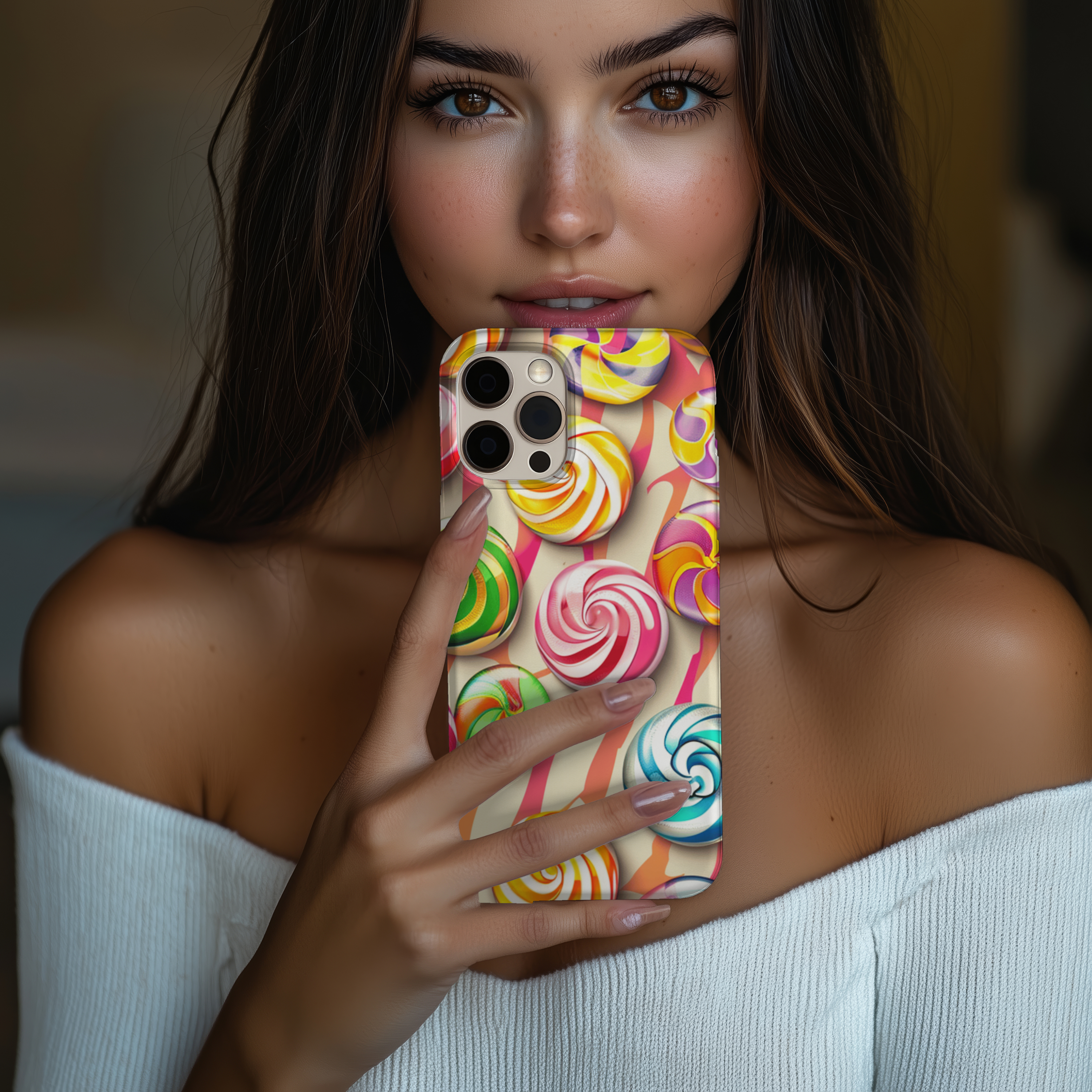 Colorful Candy Slim iPhone Samsung Case Sweet Treats Design