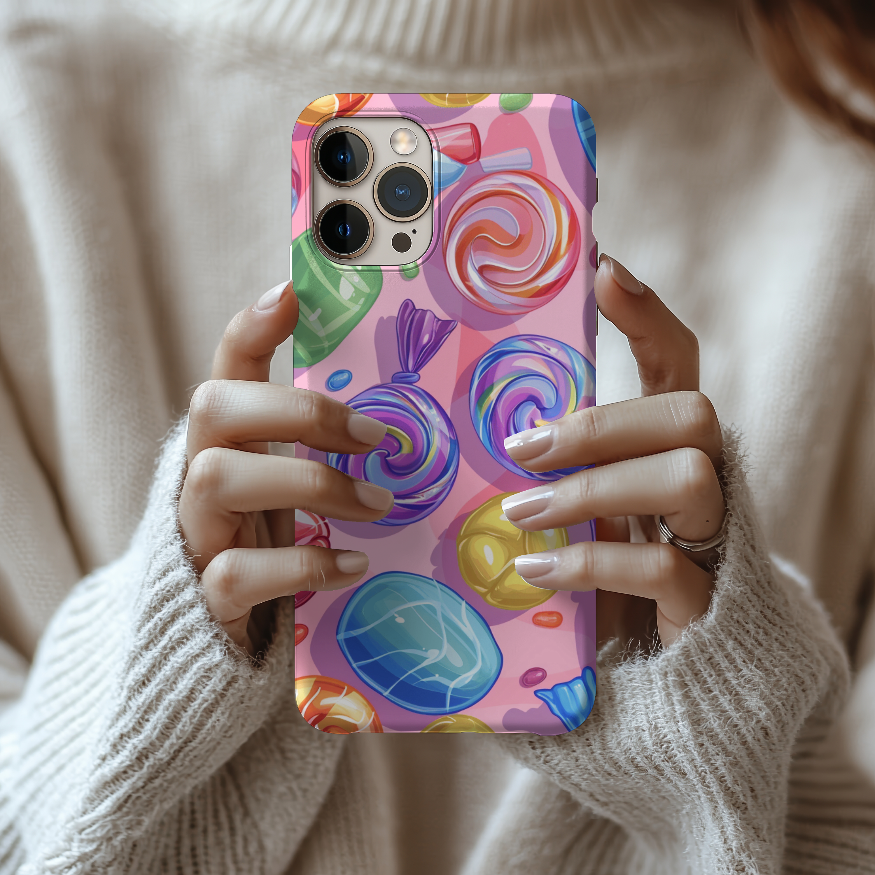 Colorful Candy iPhone Samsung Case Durable Tough Impact Resistant Case for Sweet Tooth Lovers