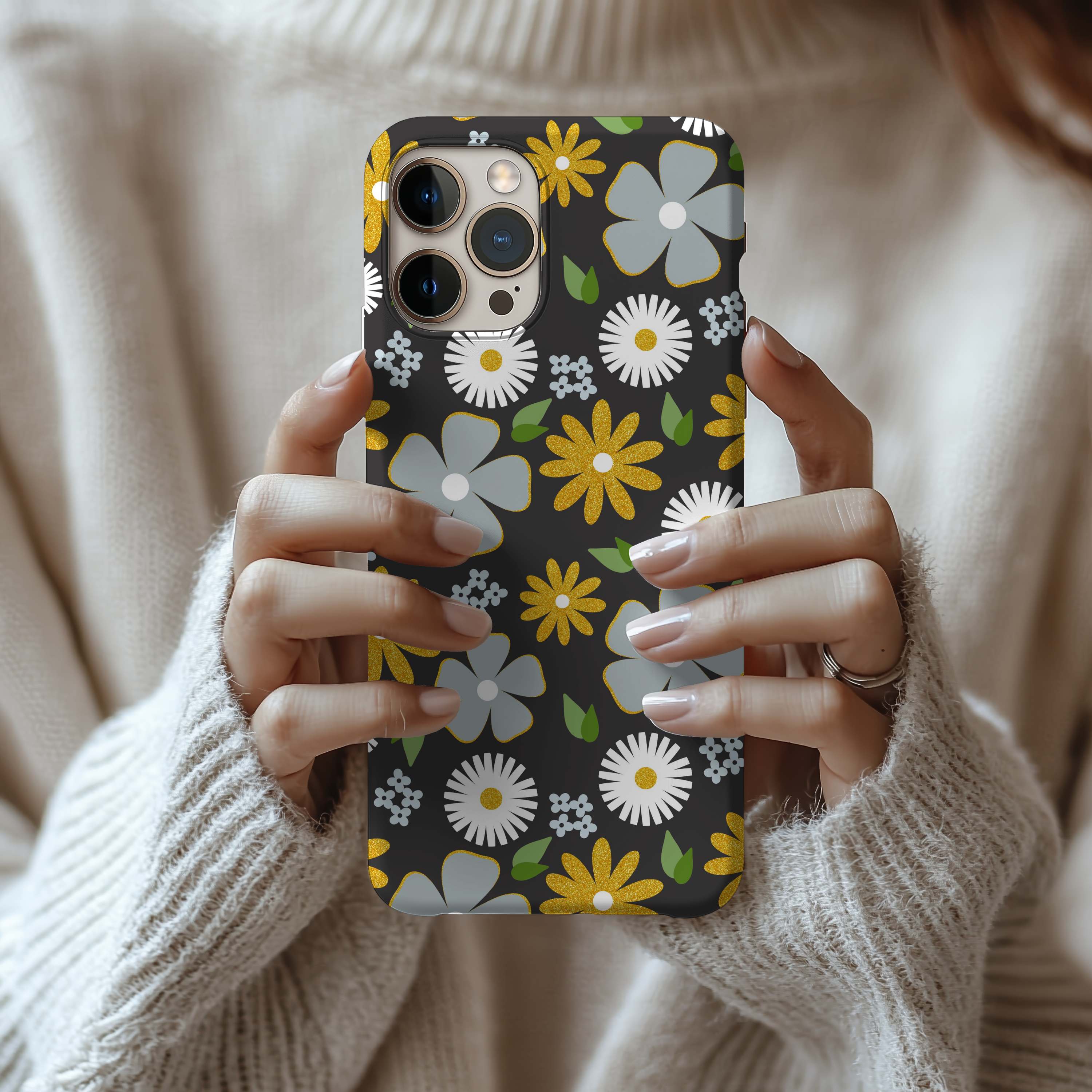 Floral Tough Impact Resistant iPhone Samsung Case Durable Protection with a Chic Flower Design
