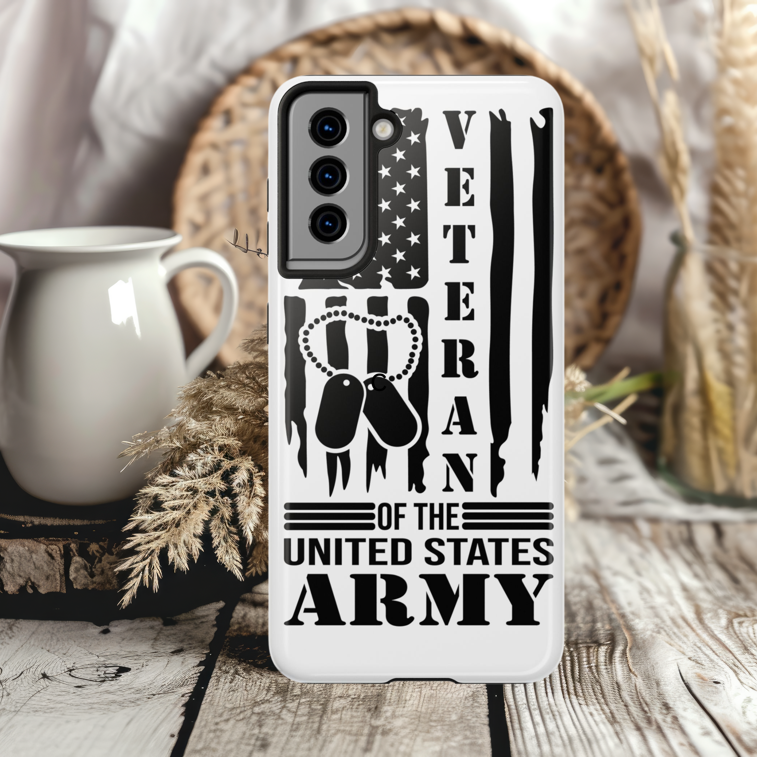 Proud Veteran of the United States Army Design Tough Impact Resistant iPhone Samsung Case