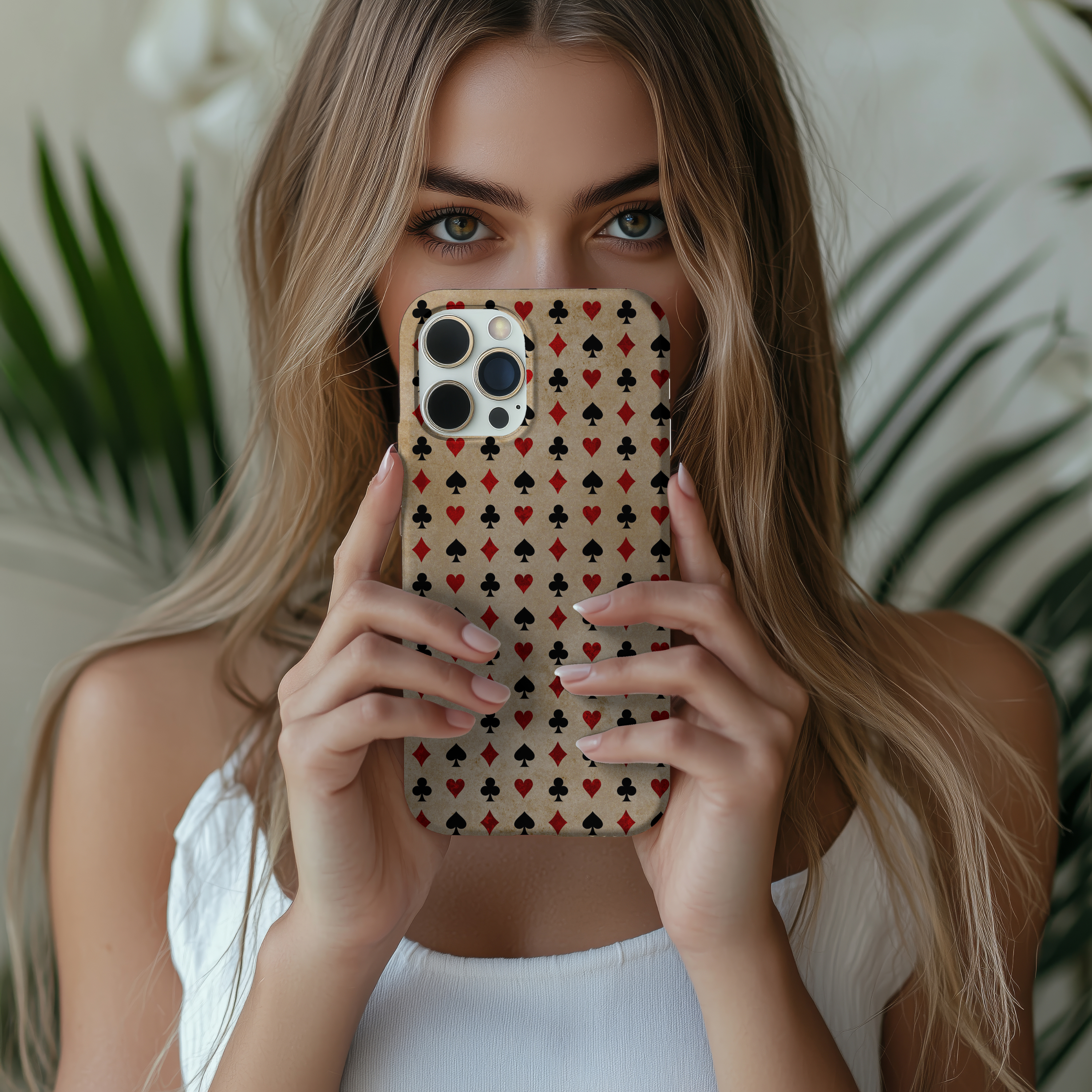 Classic Retro Look Playing Card iPhone Samsung Case Tough Impact Resistant Protection for Gamers
