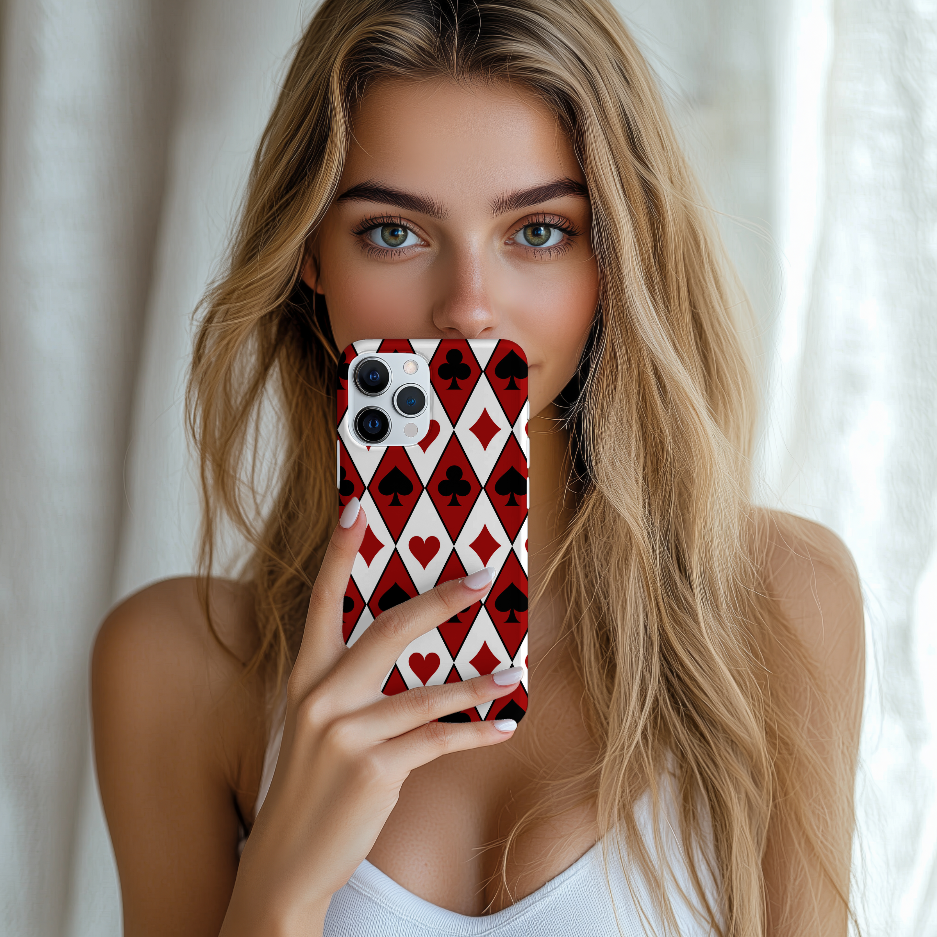 Stylish Playing Card Phone Case Durable & Trendy iPhone Samsung Cover for Gamers