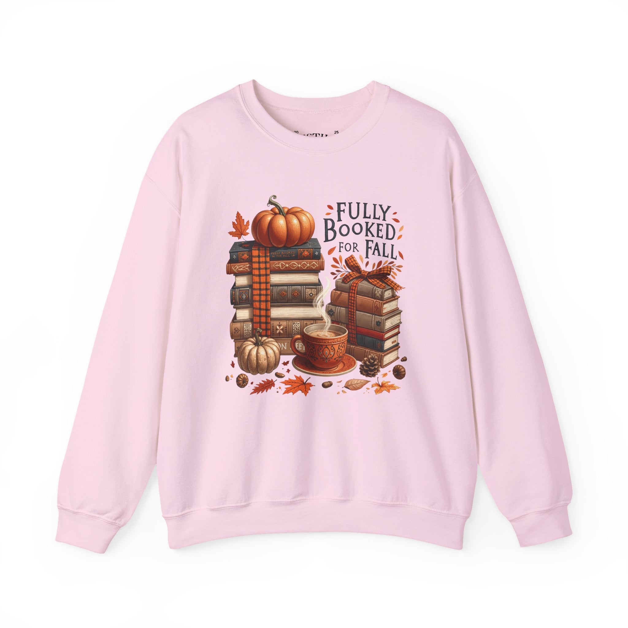 Fall-Themed Book Lover's Crewneck Sweatshirt, Cozy Sweatshirt for Readers, Fall Fashion, Halloween Gift, Bookish Apparel
