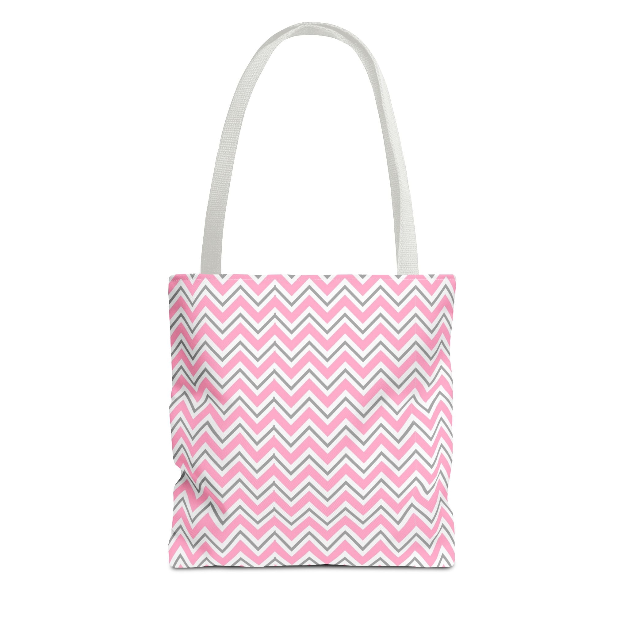 Pink Zig Zag Tote Bag