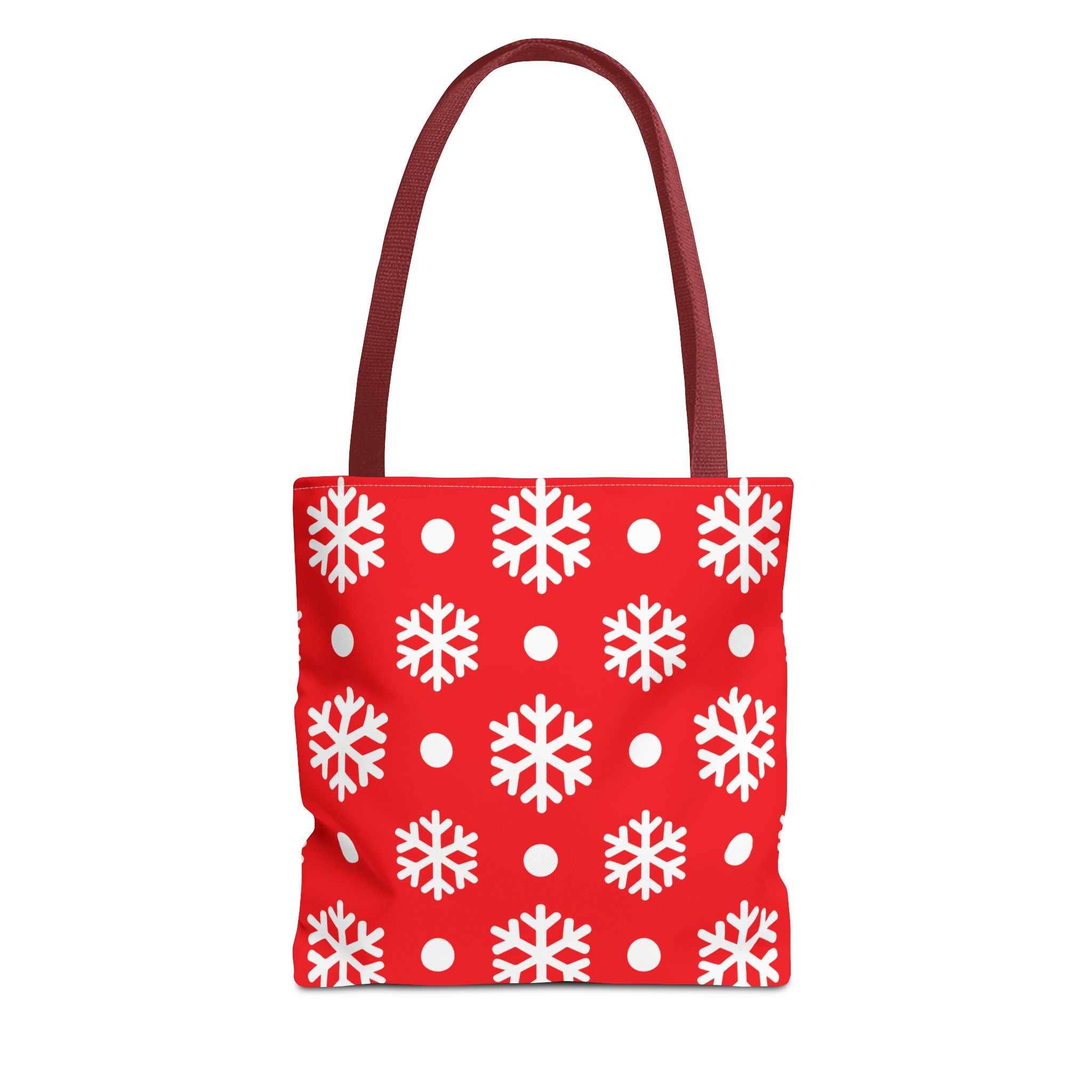Festive Snowflake Tote Bag - Perfect for Winter, Christmas Shopping, Gift Bags, Holiday Decor, On-the-Go Essentials