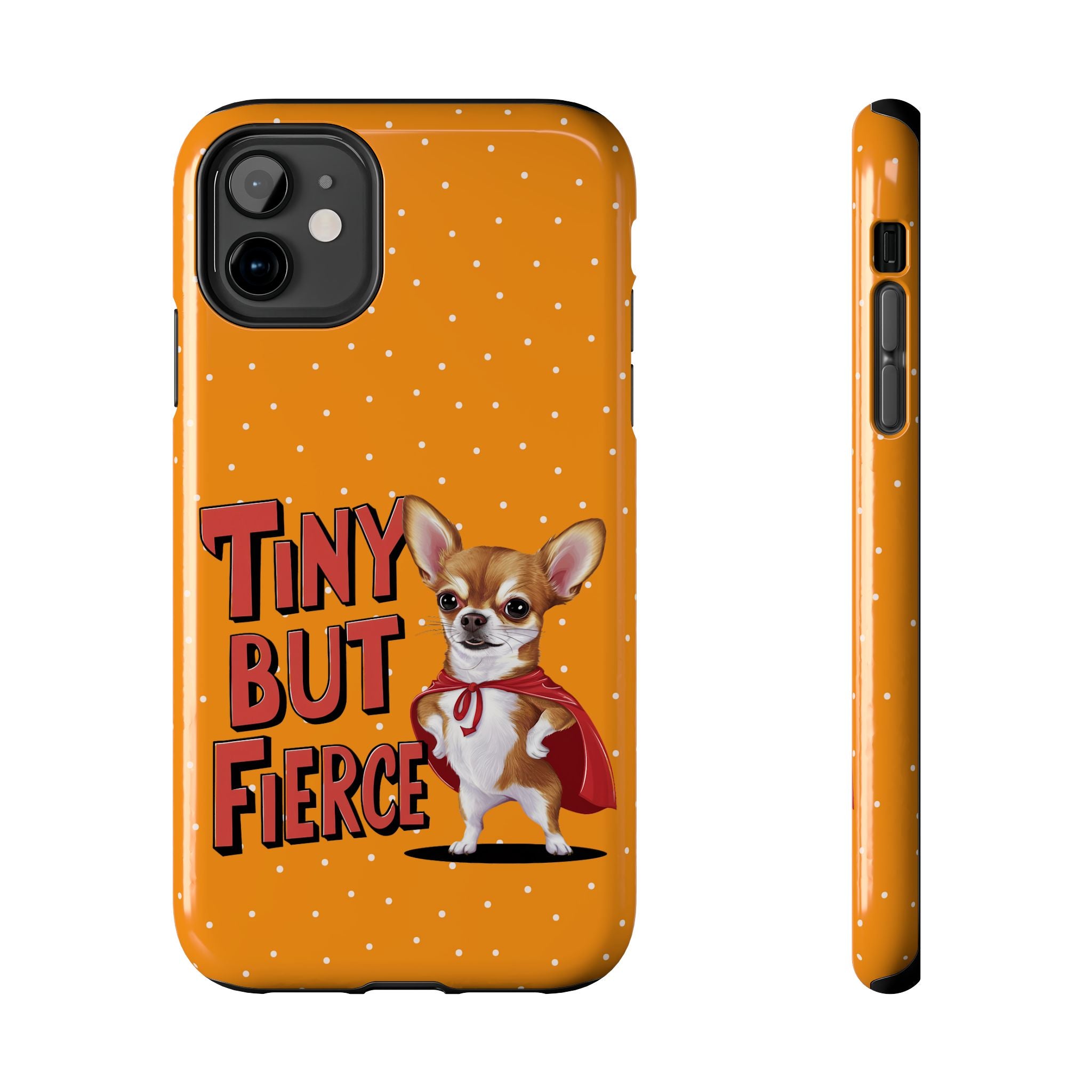 Tiny But Fierce Chihuahua Orange Mobile Phone Case