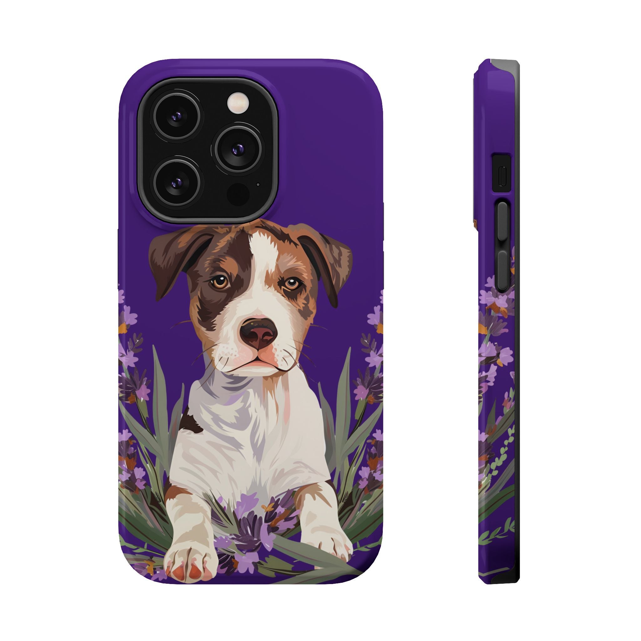 Puppy & Flowers Magnetic Tough Case