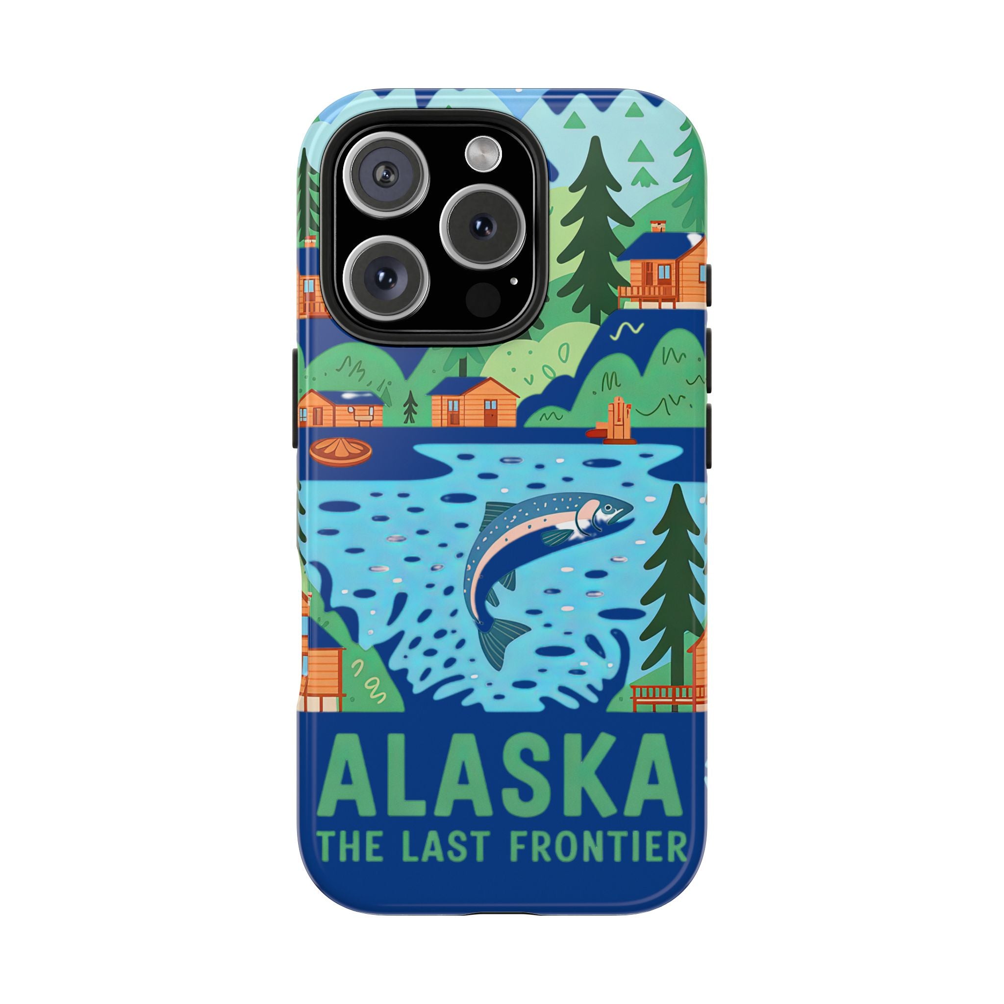 Alaska Adventure Phone Case Tough Smartphone Cover, Unique Gift for Outdoor Lovers, Nature Explorer, Travel Enthusiast, iPhone or Samsung Case