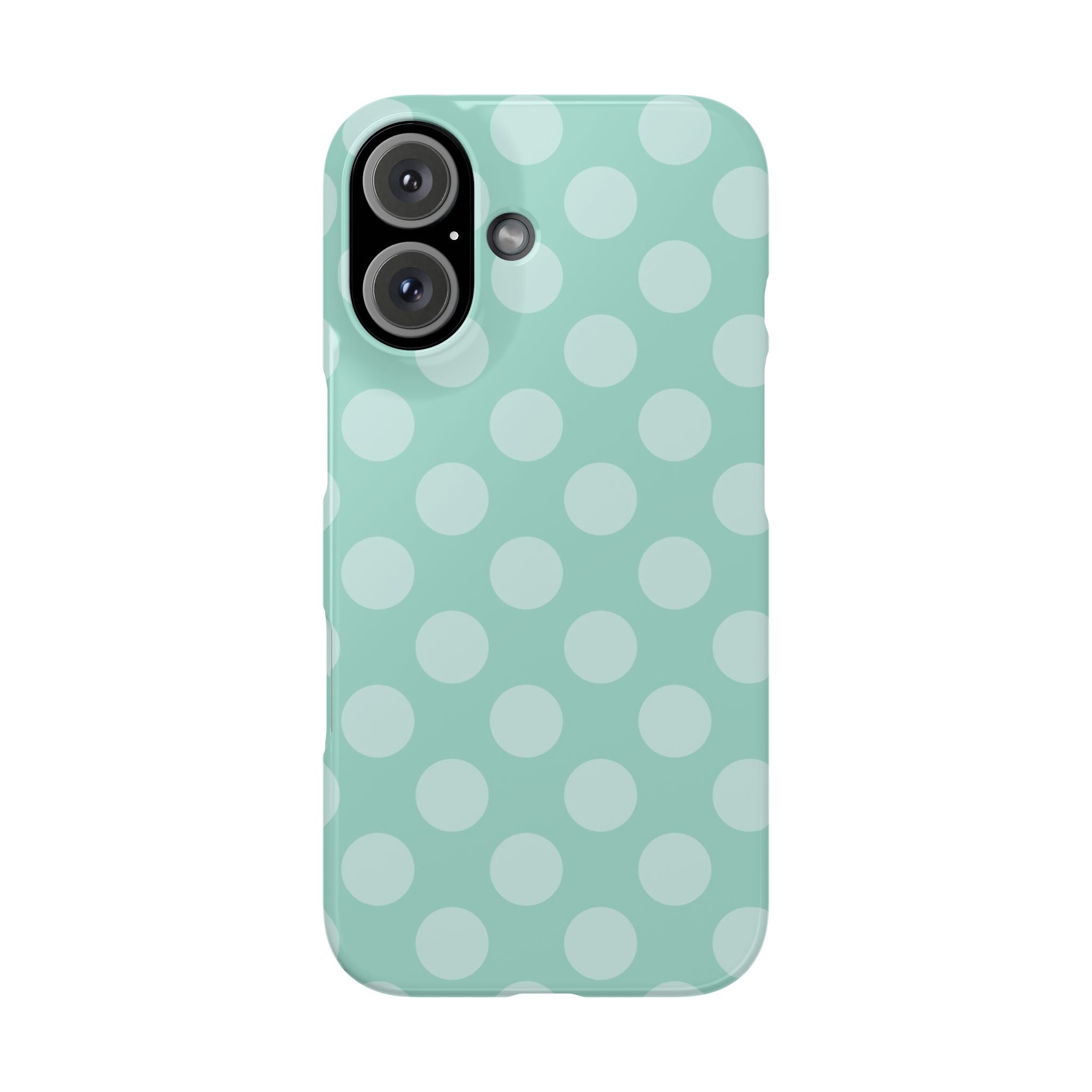 Green Polka Dot Slim Phone Case
