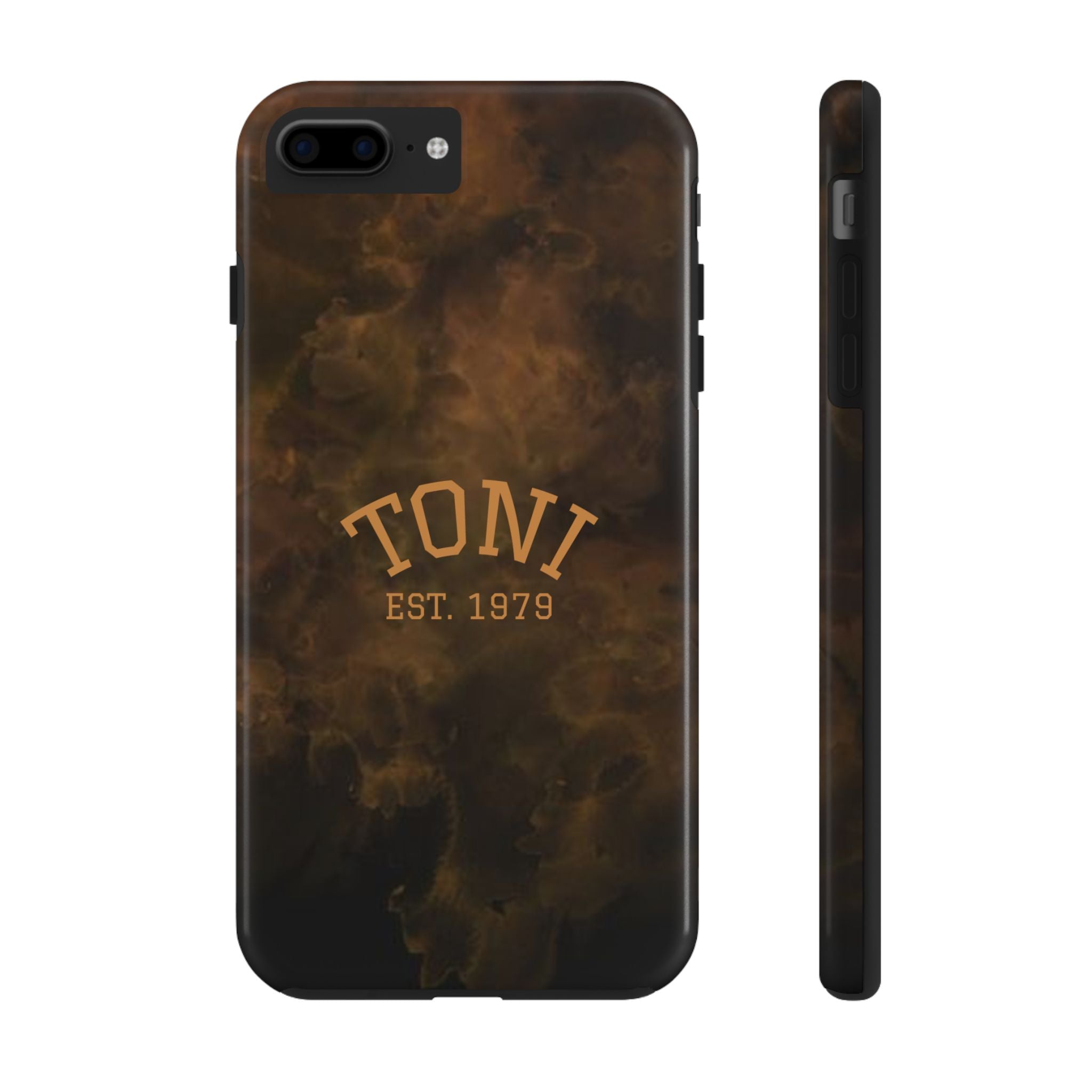 Personalized Tough iPhone Samsung Smokey Brown Case Custom Design for Durable Protection Perfect Gift for Any Occasion
