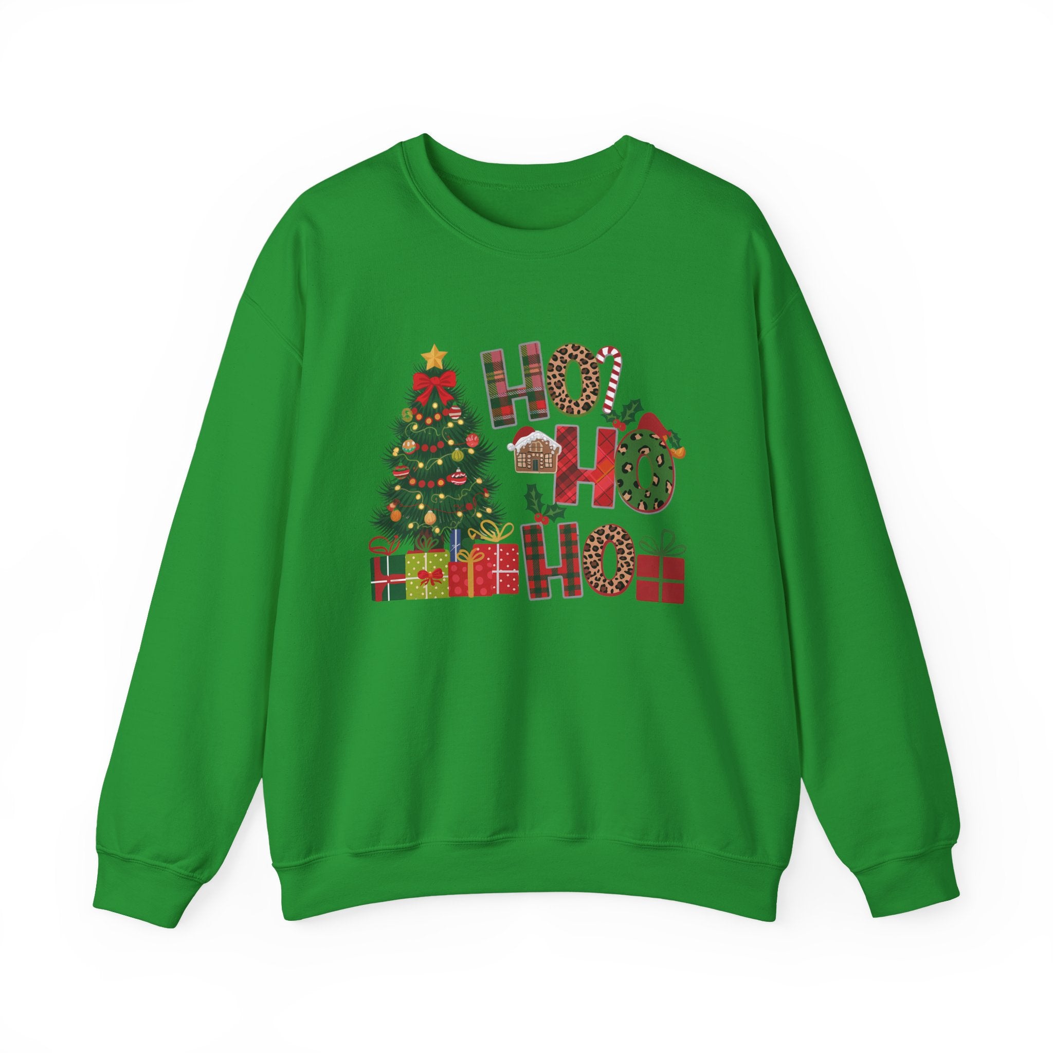 Festive Holiday Sweatshirt - Perfect Christmas Gift, Cozy Crewneck, Seasonal Style, Ho Ho Ho Design, Winter Wear