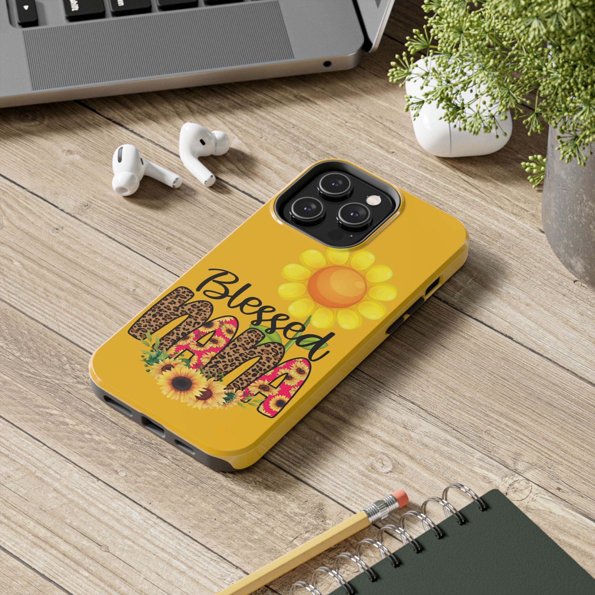 Blessed Nana Tough Phone Case | Colorful Floral Design for Grandmas