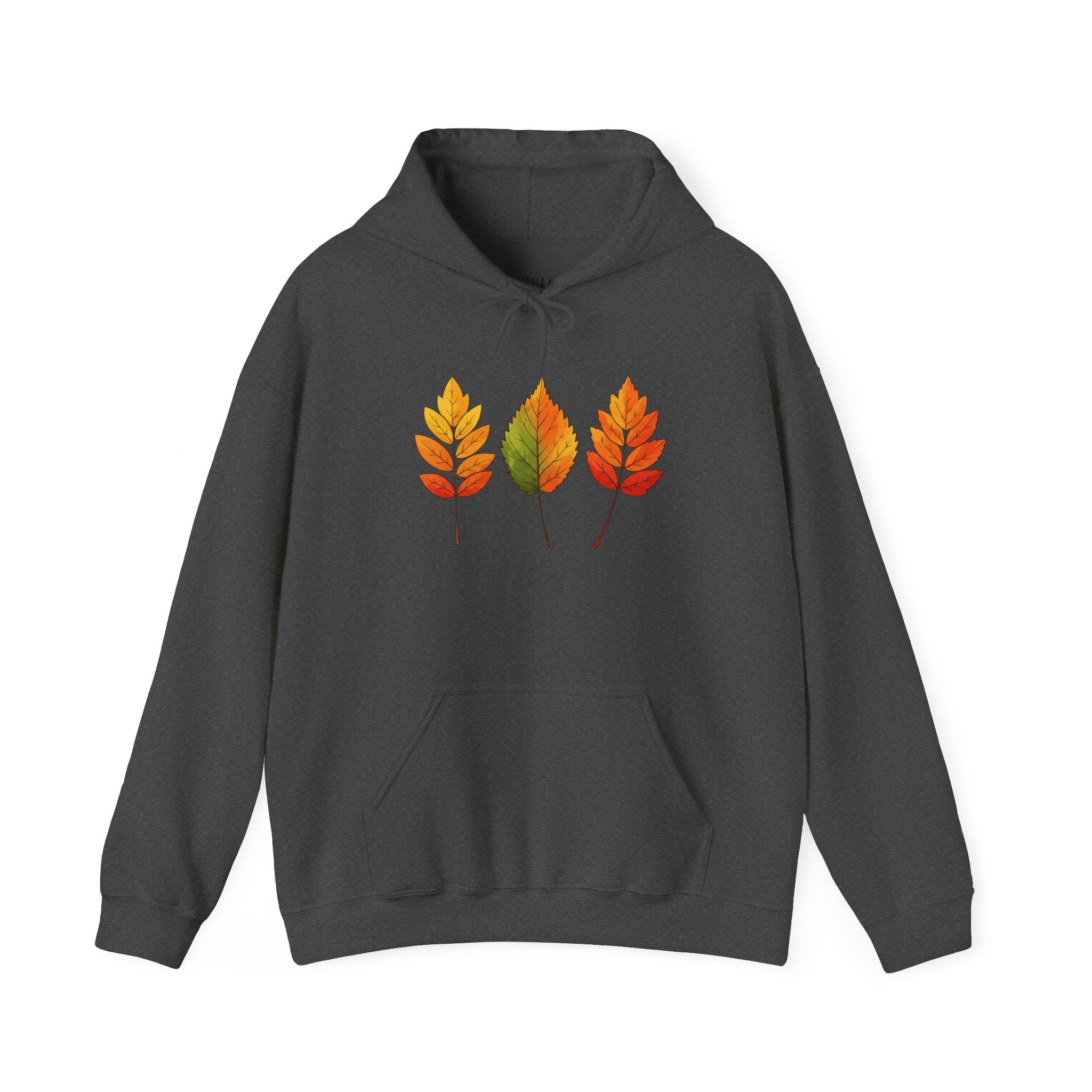 Autumn Leaves Hoodie, Cozy Fall Sweatshirt, Hooded Sweatshirt, Nature Inspired Apparel, Seasonal Wardrobe Essential