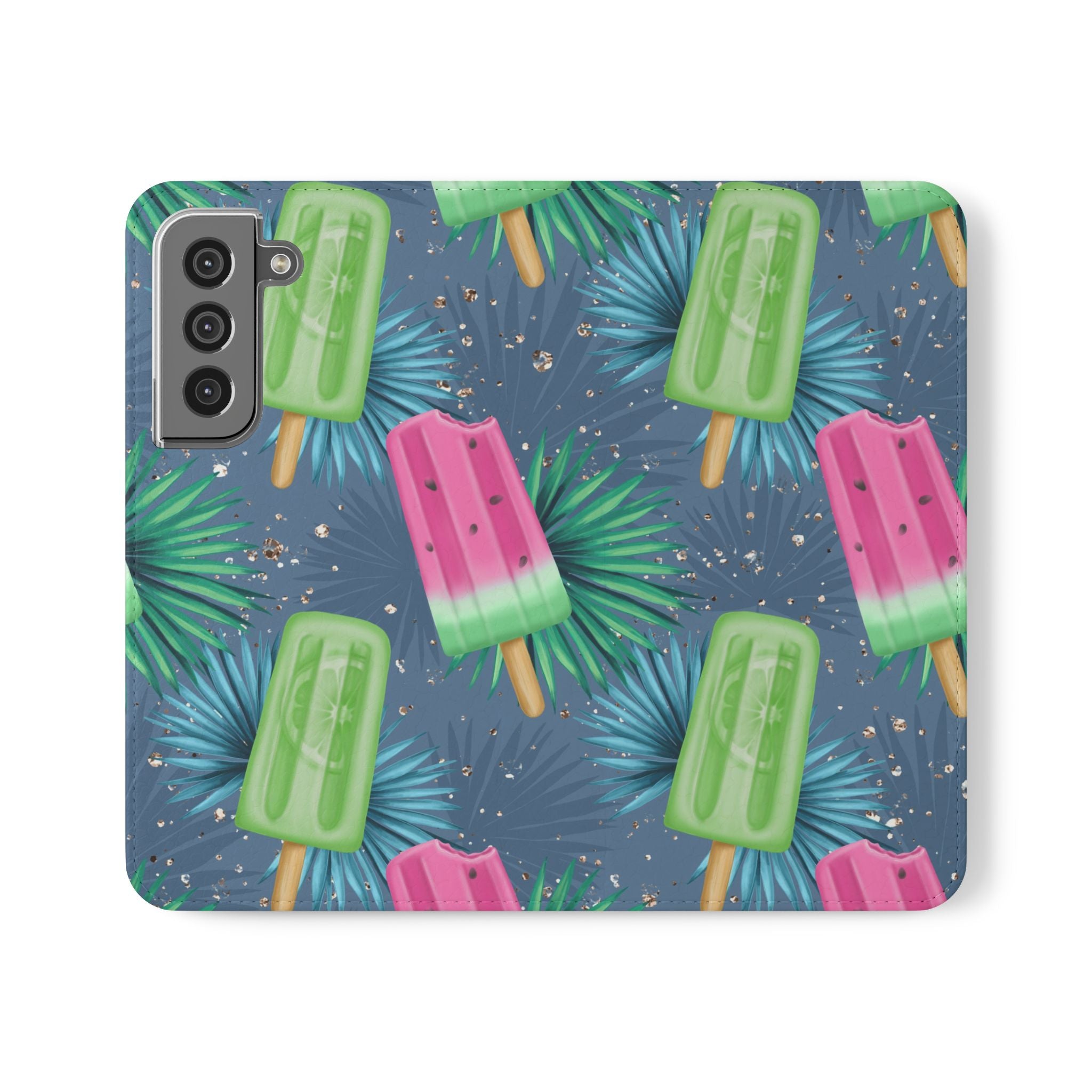 Tropical Popsicle Flip Case Fun iPhone Samsung Protector for Summer Vibes