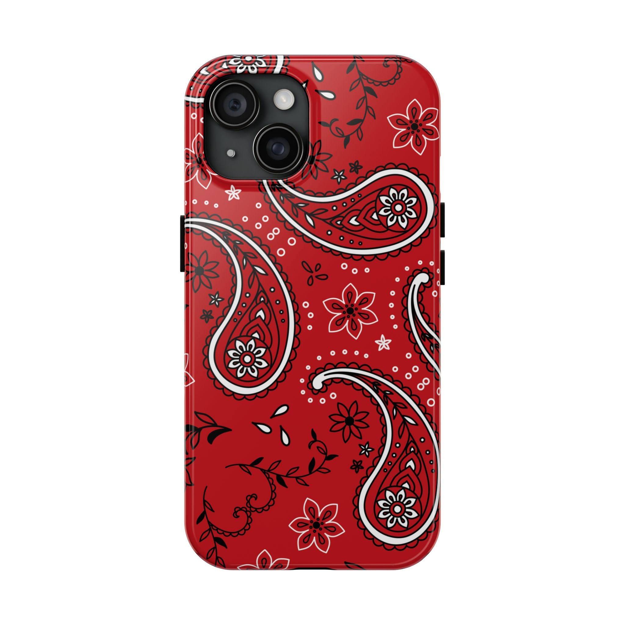 Red & White Flowers Tough Mobile Phone Case