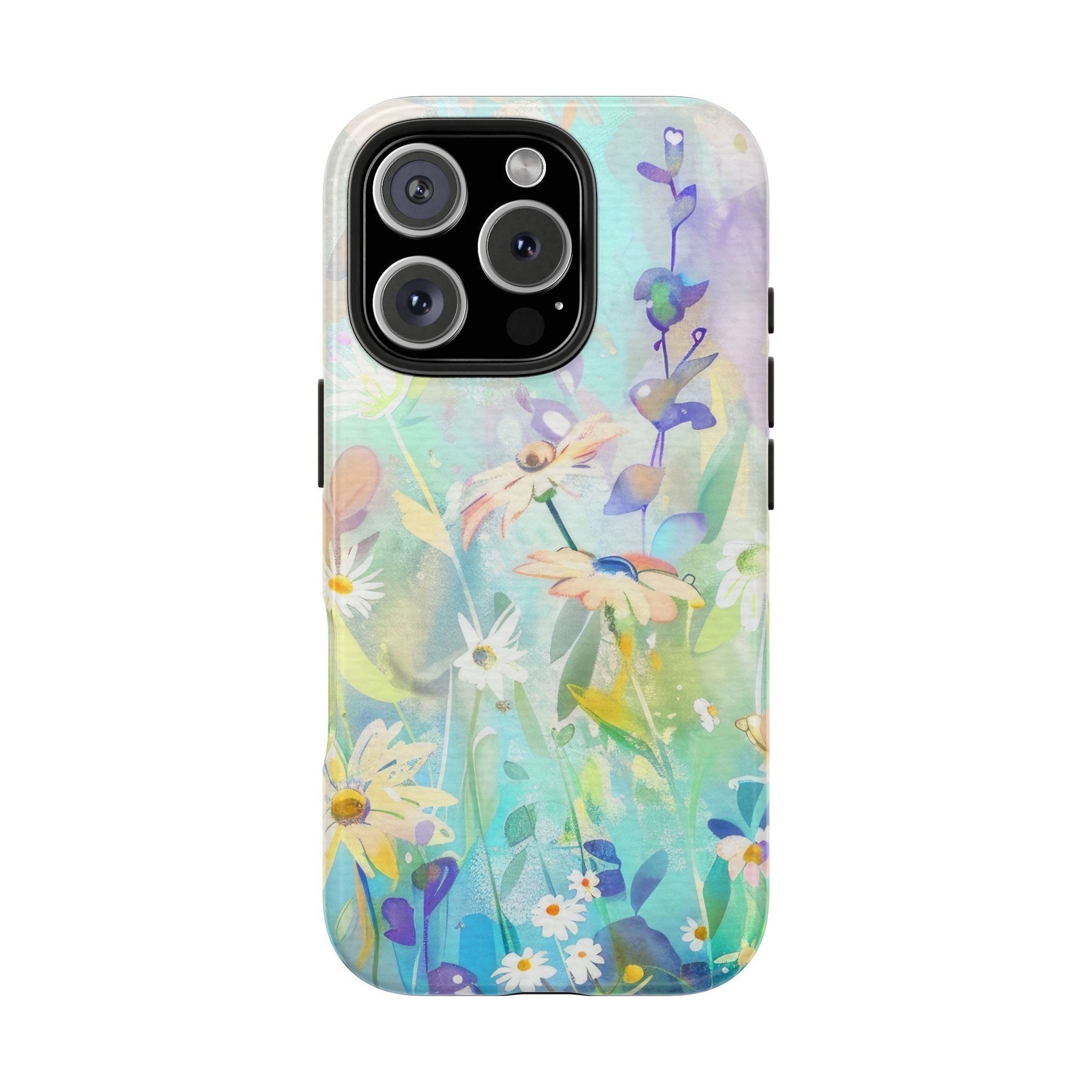 Vibrant Spring Floral Tough Impact Resistant Phone Case Durable Protection with a Colorful Blooms Design iPhone Samsung Cover