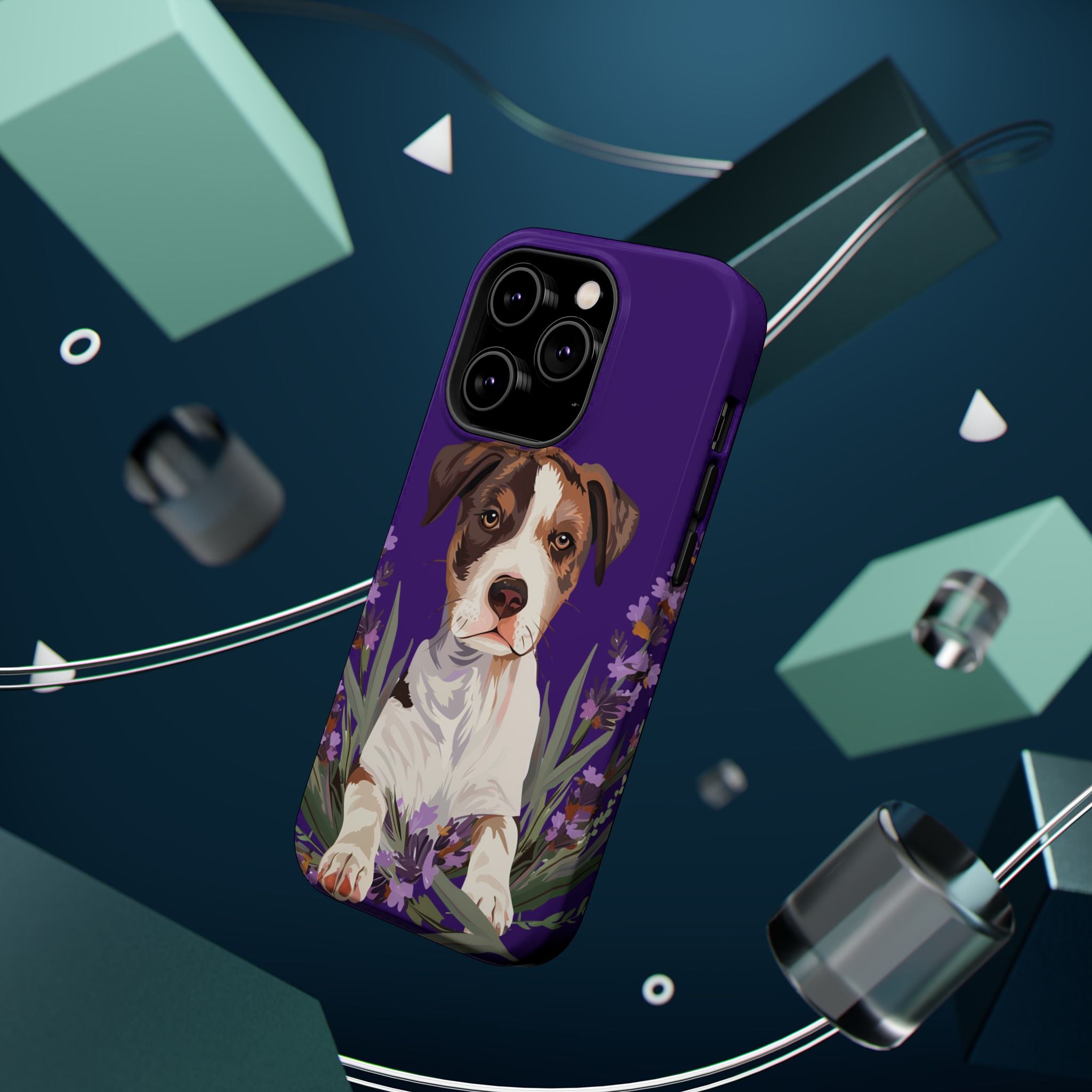 Puppy & Flowers Magnetic Tough Case