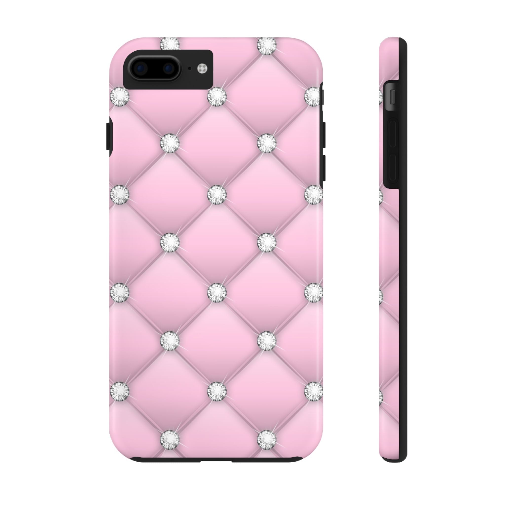 Elegant Diamond Quilted Look Tough Impact Resistant Phone Case Stylish & Durable Protection iPhone Samsung Cover