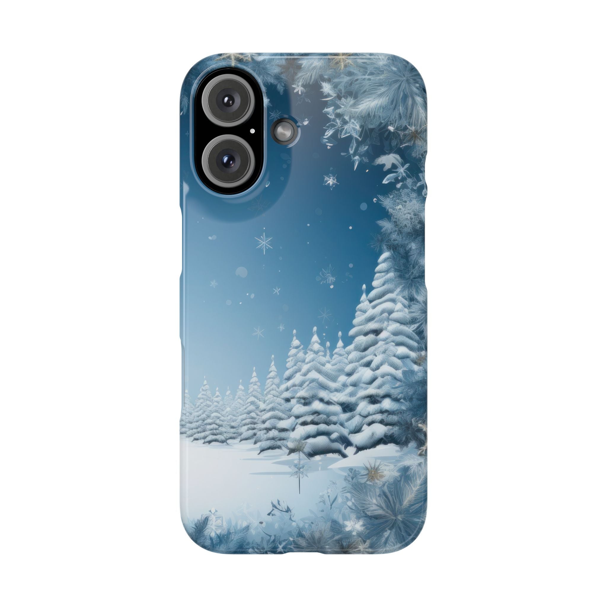 Blue Winter Slim Phone Case
