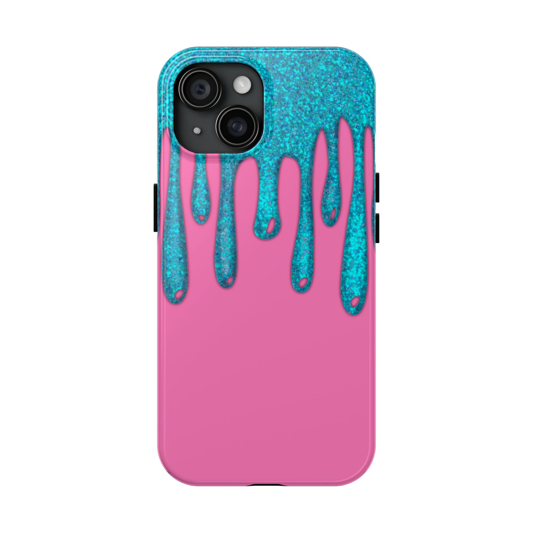 Pink & Blue Glitter Slime Ooze Mobile Phone Case