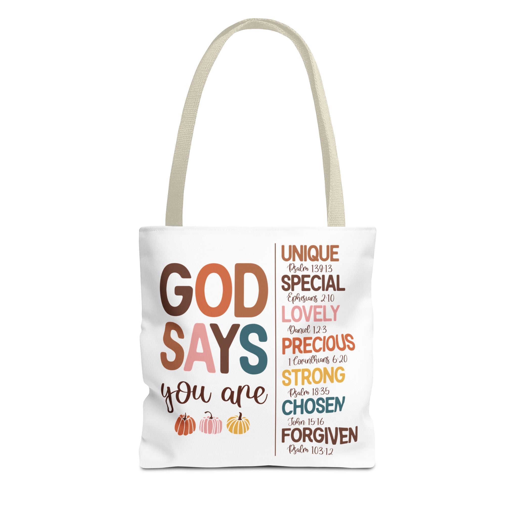 God Says You Are...Inspirational Carryall Tote Bag