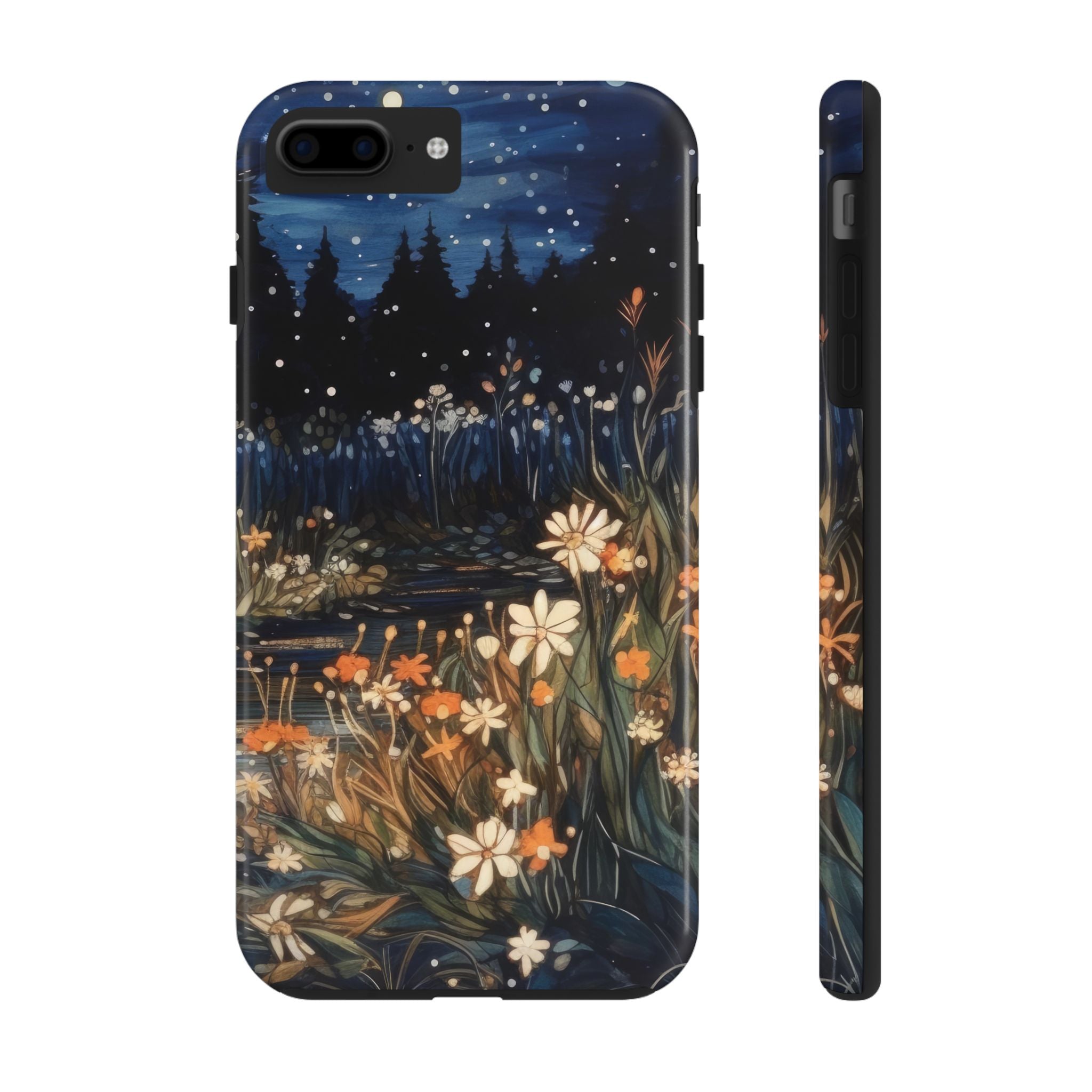 Night Wildflowers Tough Mobile Phone Case