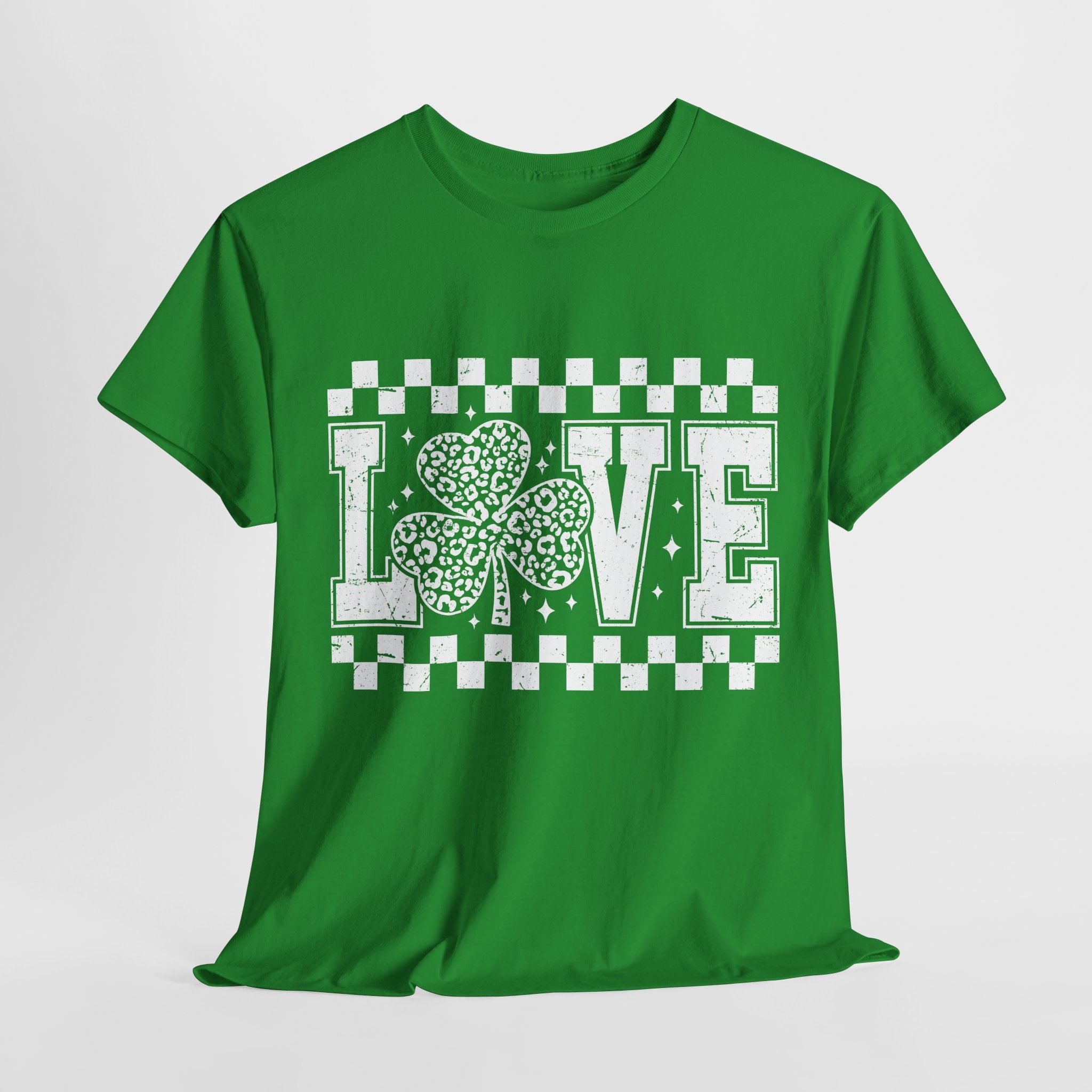 Love & Luck Heavy Cotton Tee - St. Patrick's Day Green T-Shirt