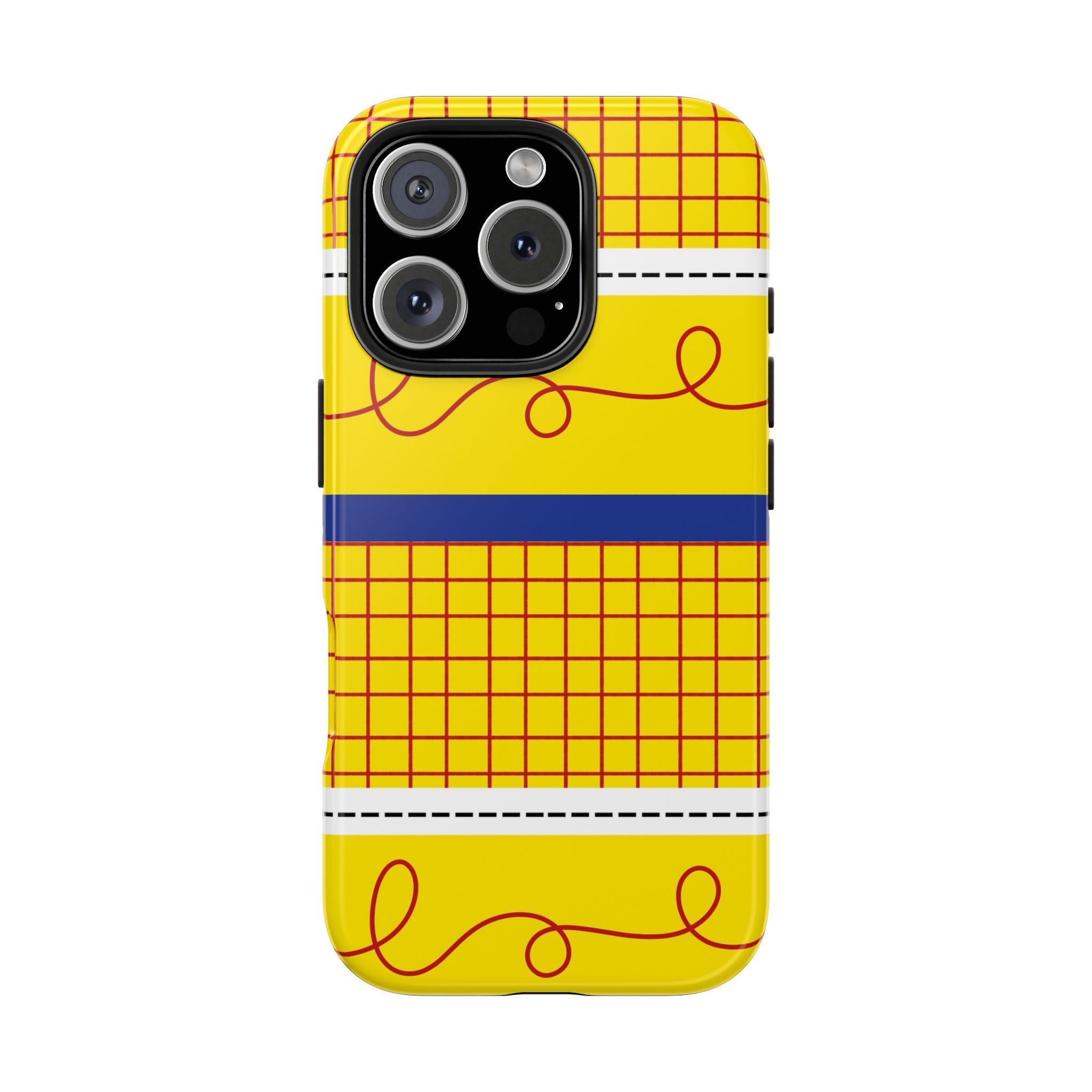 Yellow, Blue, & Red Doodle Tough Mobile Phone Case