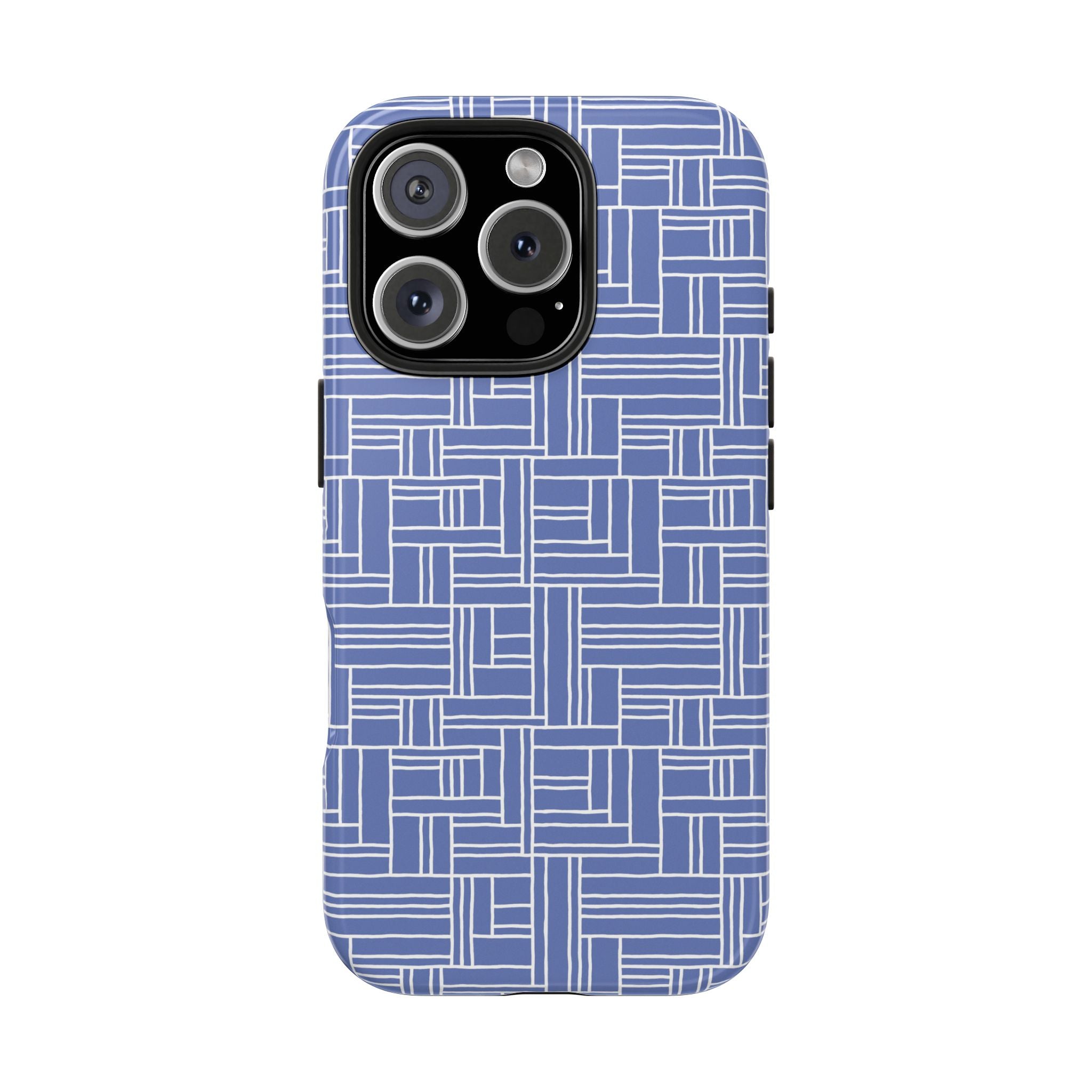 Blue Blocks Tough iPhone Samsung Case, Durable Phone Cover, Unique Cell Phone Accessory, Gift for Tech Lovers, Protective Case for Everyday Use