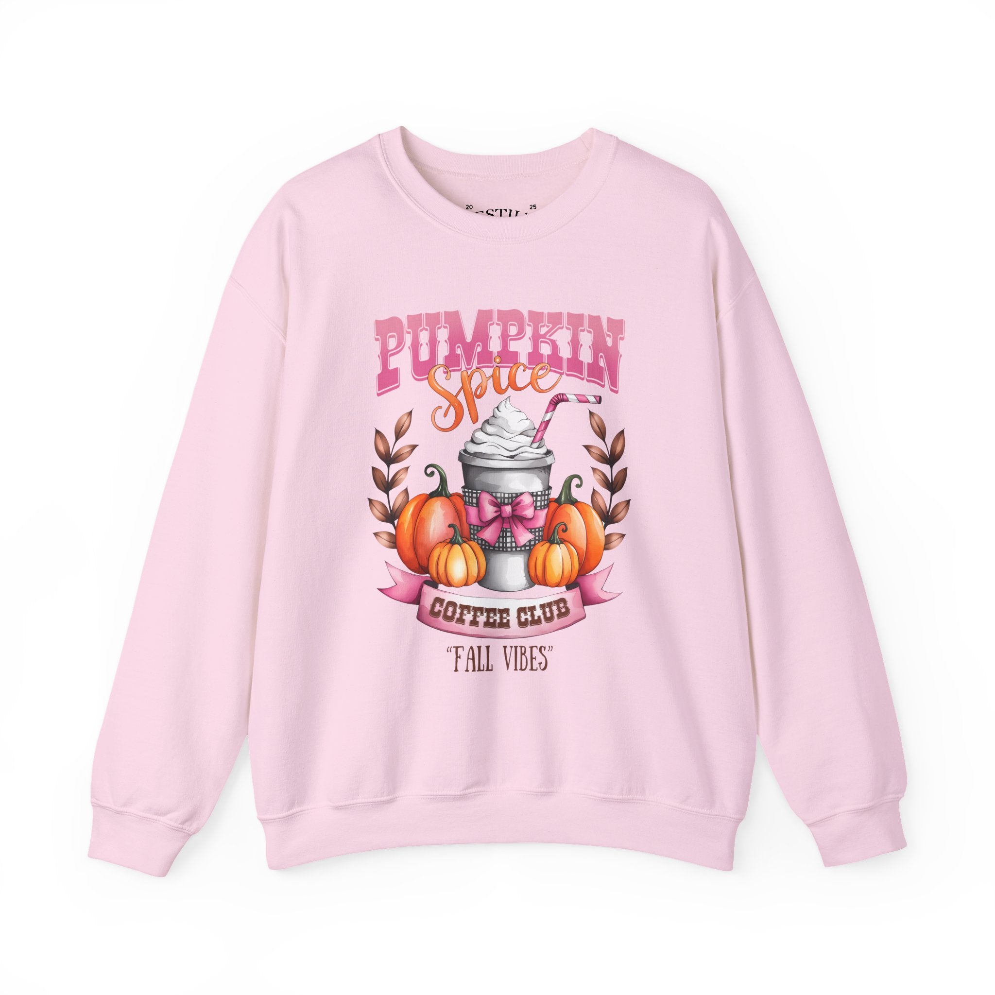 Cozy Fall Vibes Sweatshirt | Pumpkin Spice Coffee Club | Cute Autumn Apparel, Gifts for Coffee Lovers, Seasonal Fashion, Fall Celebrations