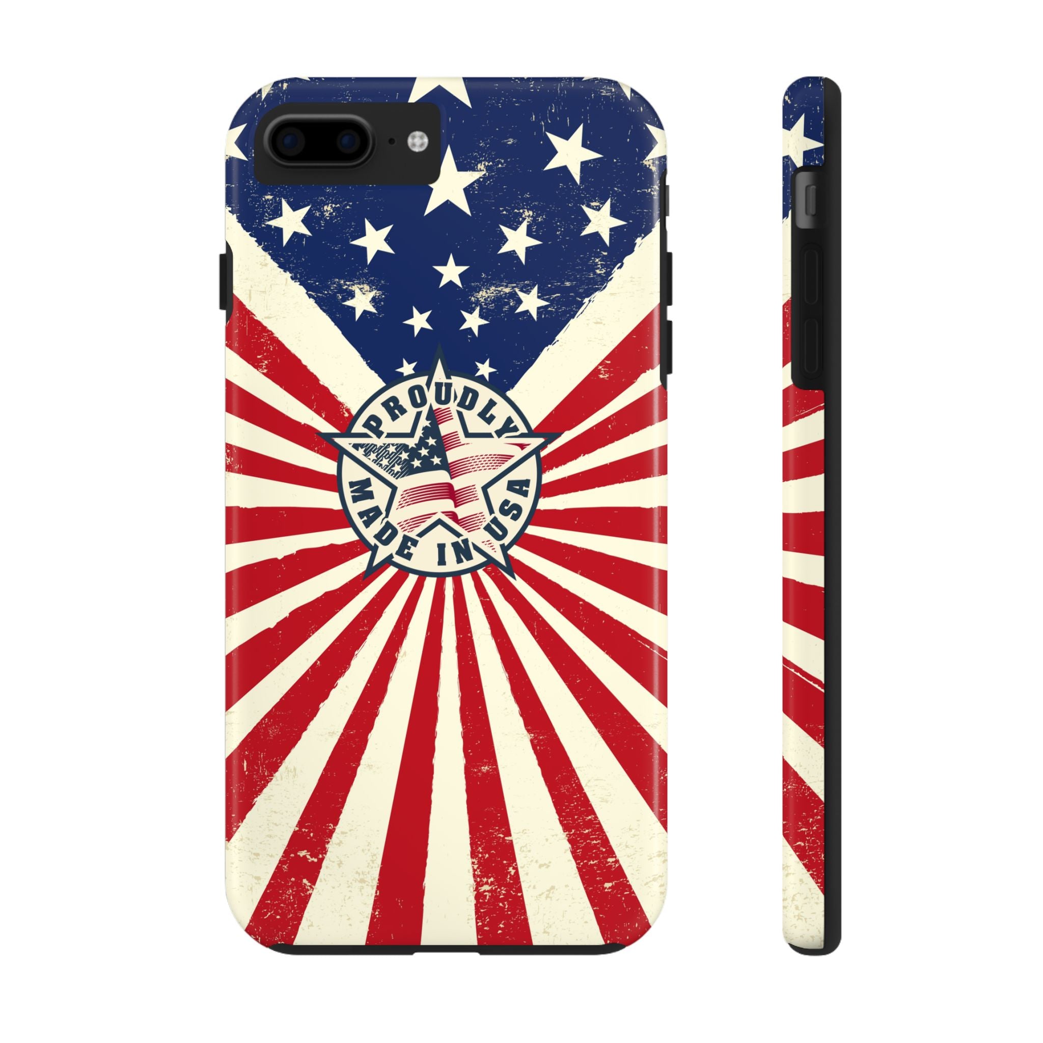 Patriotic Phone Case, Tough Phone Case iPhone Samsung, USA Theme Case, American Flag Protector, Gift for Veterans, Summer Holiday Accessory