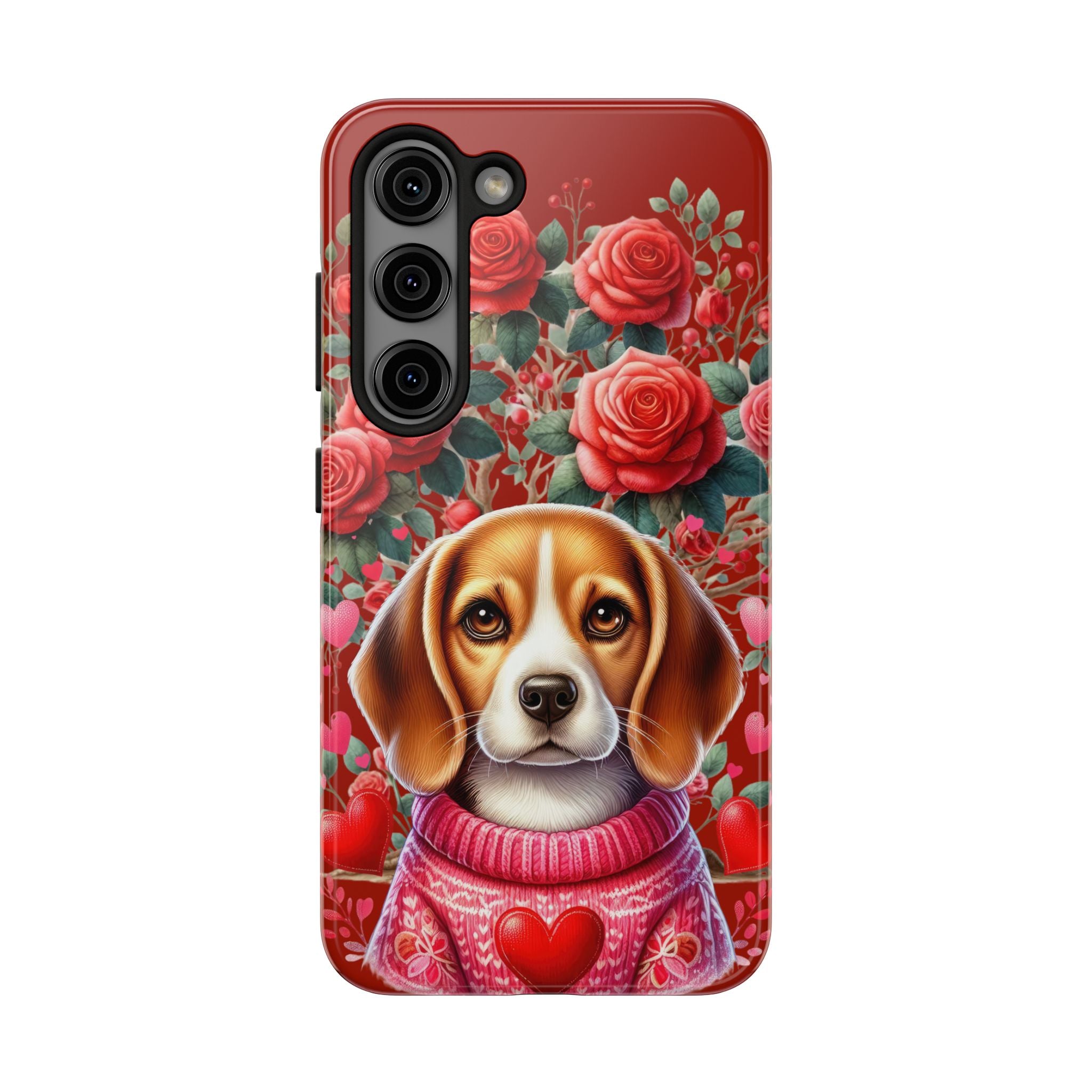 Beagle & Roses Tough Mobile Phone Case