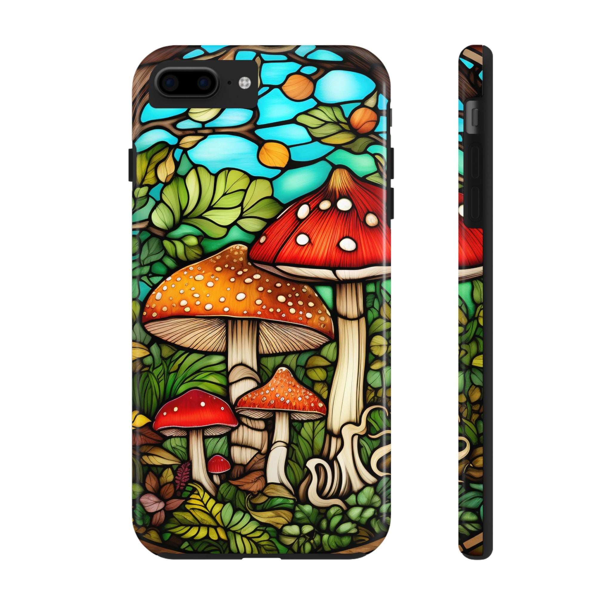 Vibrant Mushroom Tough Impact Resistant Phone Case Nature Lover's Adventure Protection iPhone Samsung Cover