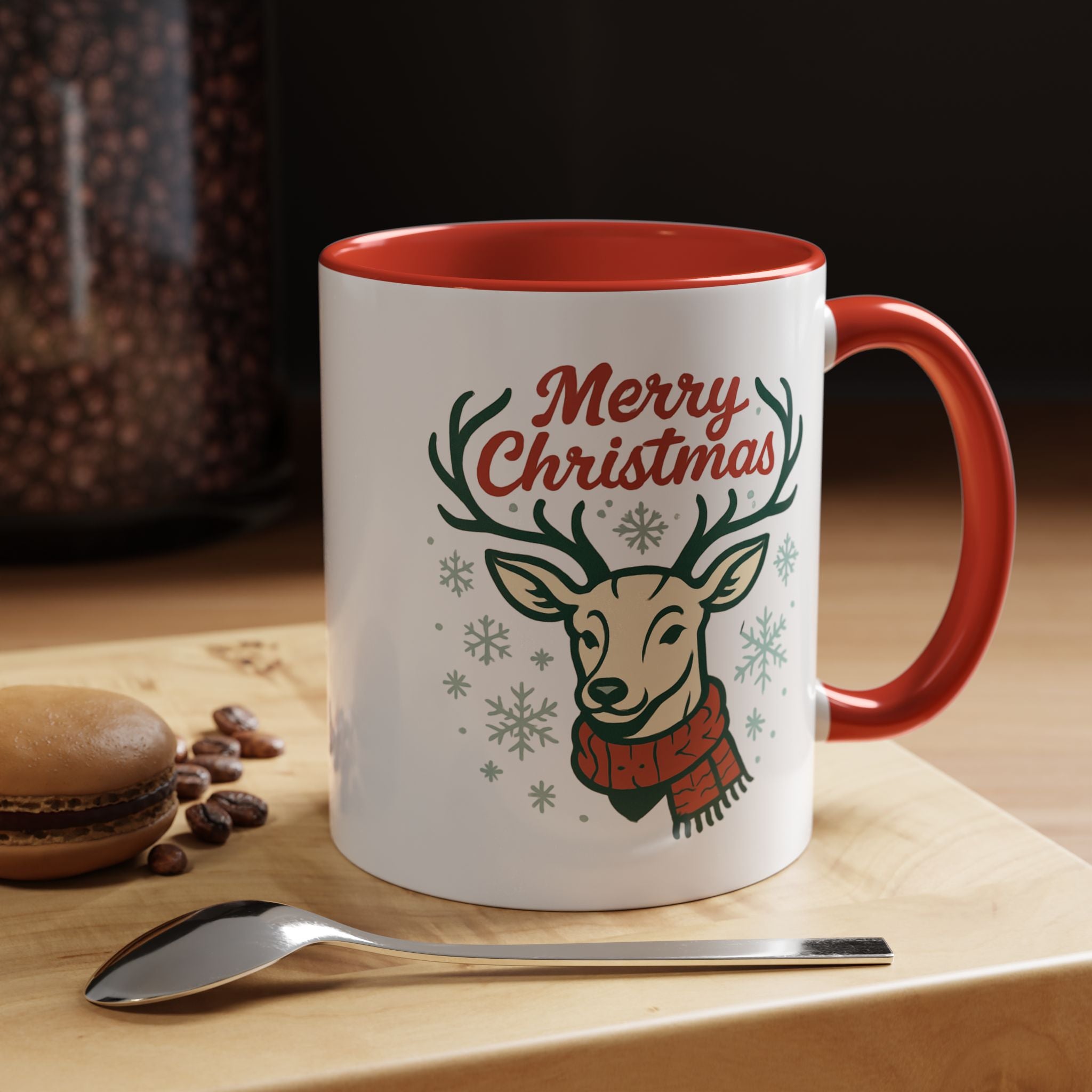 Festive Holiday Coffee Mug | Merry Christmas Deer Design | Perfect for Gifts, Home Décor, Coffee Lovers, Christmas Celebrations