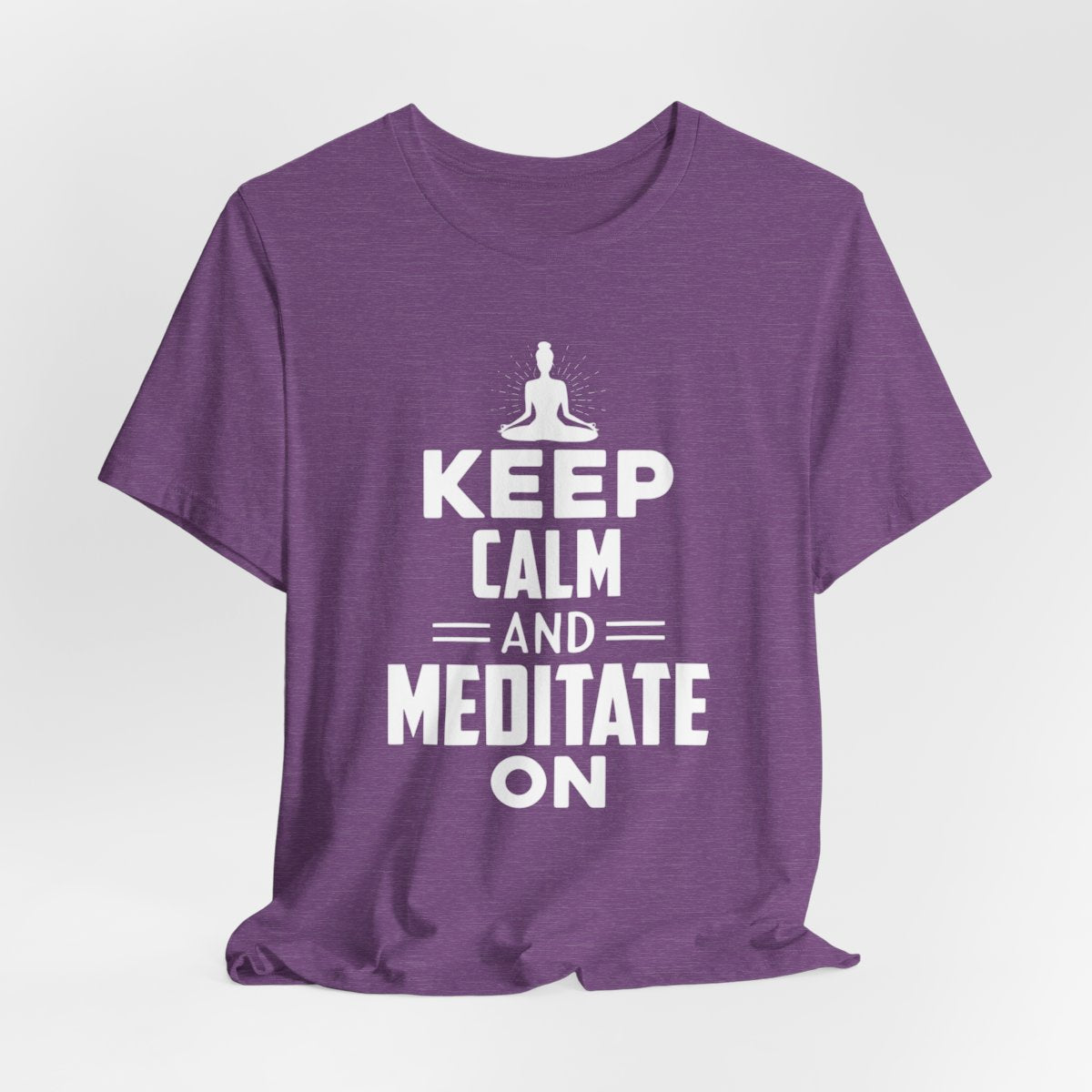 Keep Calm And Meditate On Women Jersey Short Sleeve TShirt