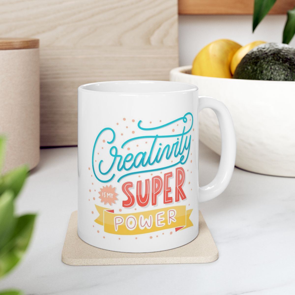 Creativity Is My Superpower Ceramic Coffee Mug