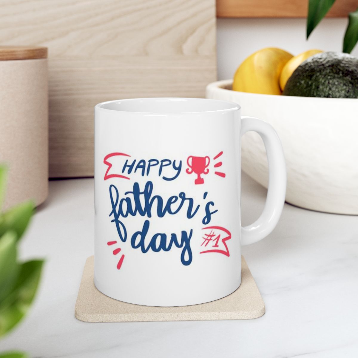 Happy Father's Day Celebration White Ceramic Coffee Mug