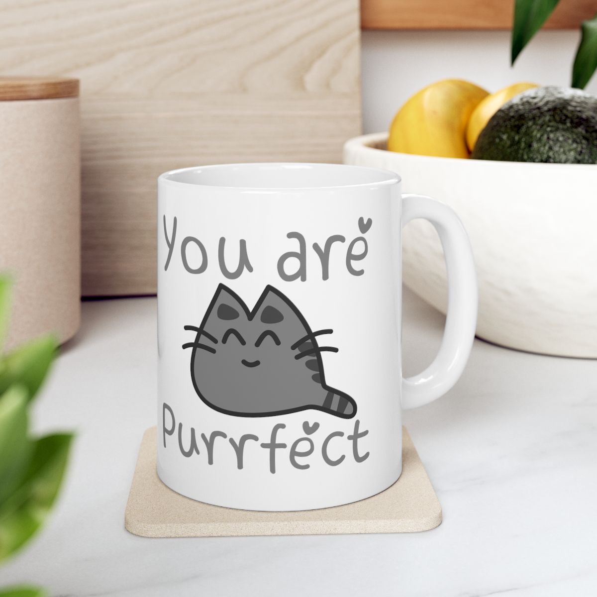 You Are Purrfect Cat Lover White Ceramic Coffee Mug