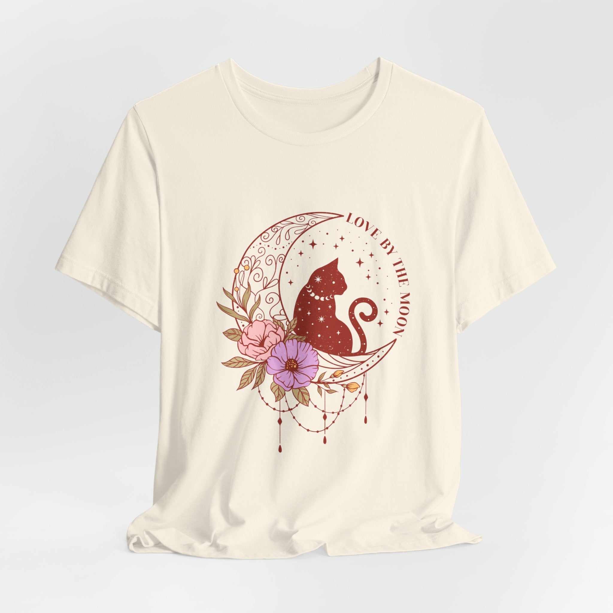 Love By The Moon & Cat Jersey Short Sleeve Tee