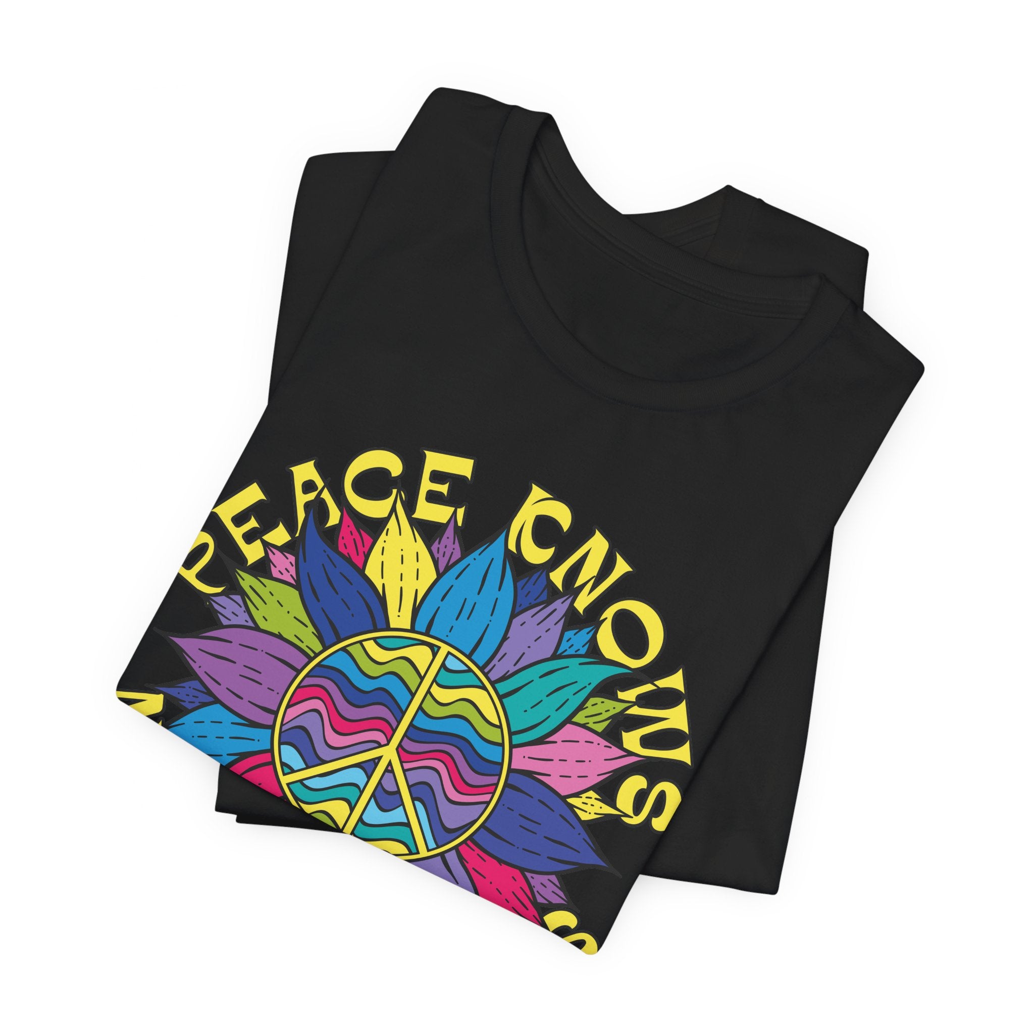 Peace Knows No Borders Jersey Short Sleeve Tee