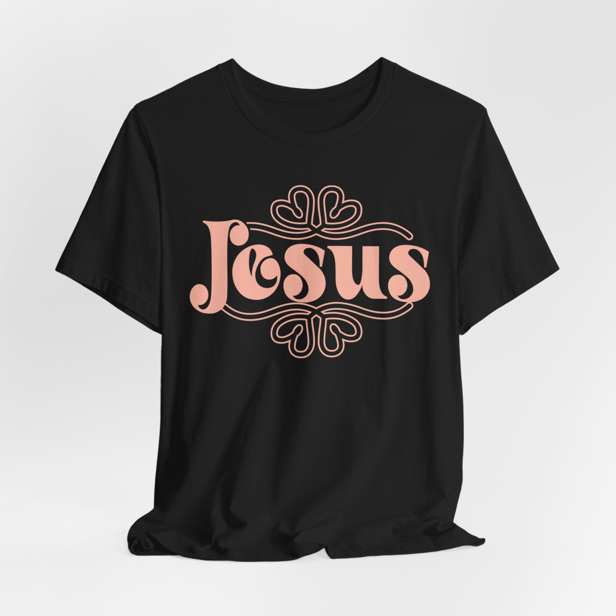 Jesus Pink & Black Jersey Short Sleeve Tee