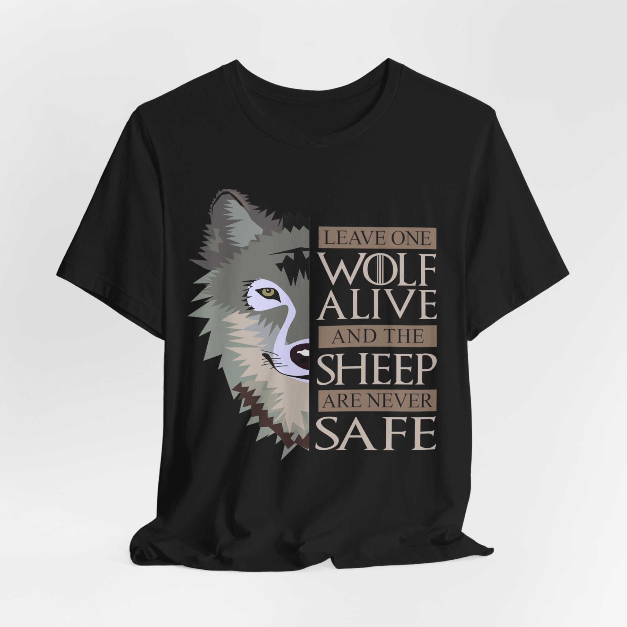 Leave One Wolf Alive And The Sheep Are Never Safe Jersey Short Sleeve Tee