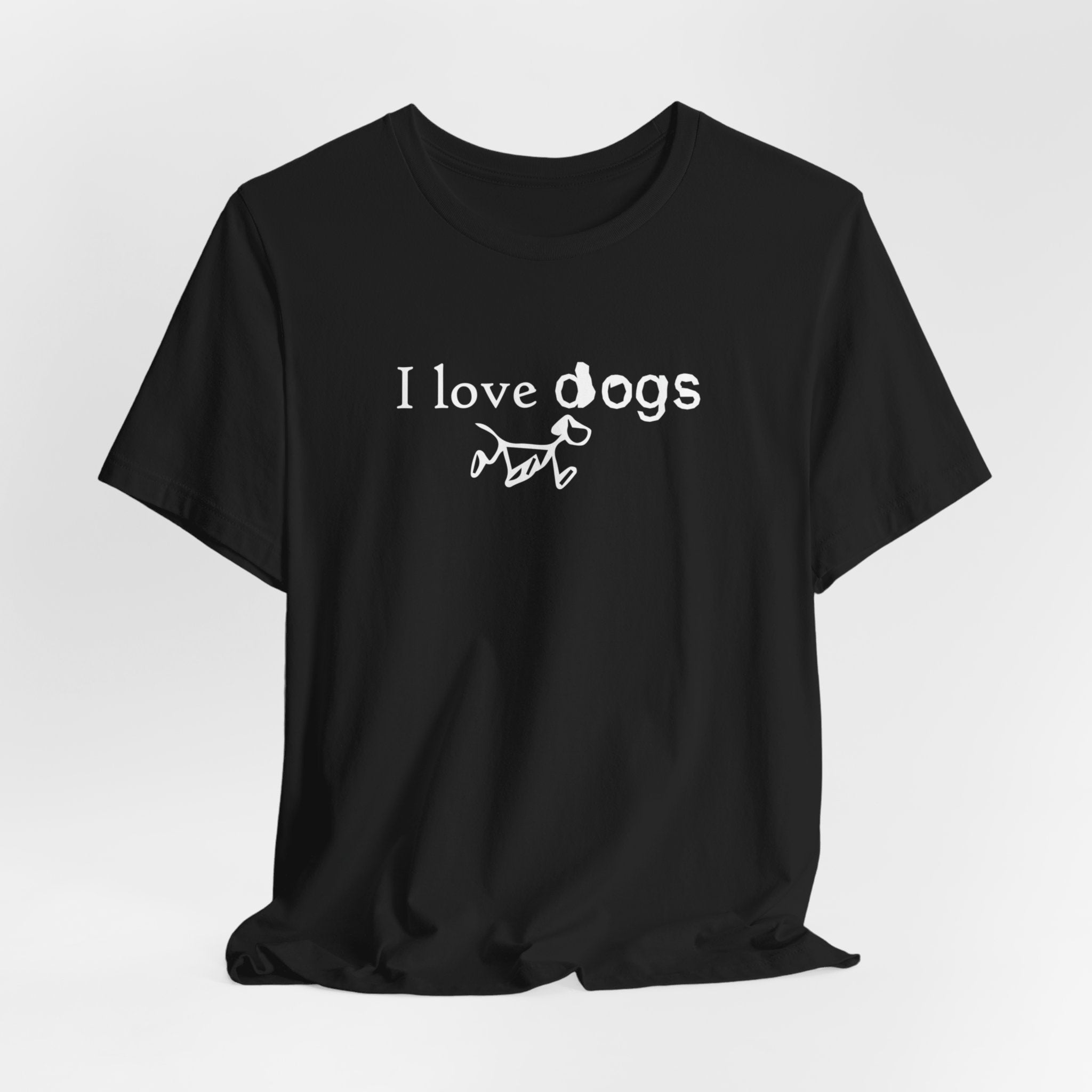 I Love Dogs Jersey Short Sleeve Tee