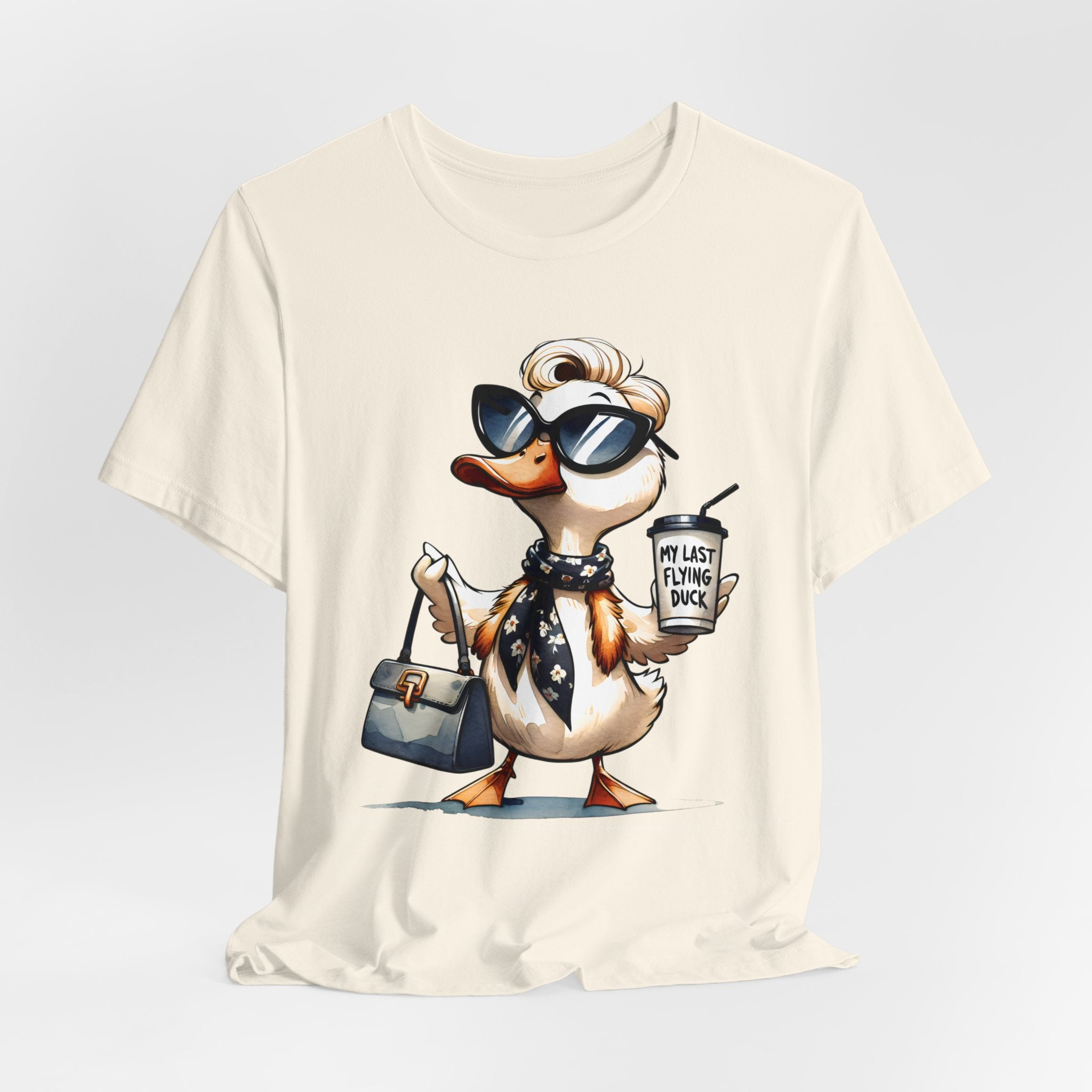 My Last Flying Duck, Duck Graphic Jersey Short Sleeve Tee