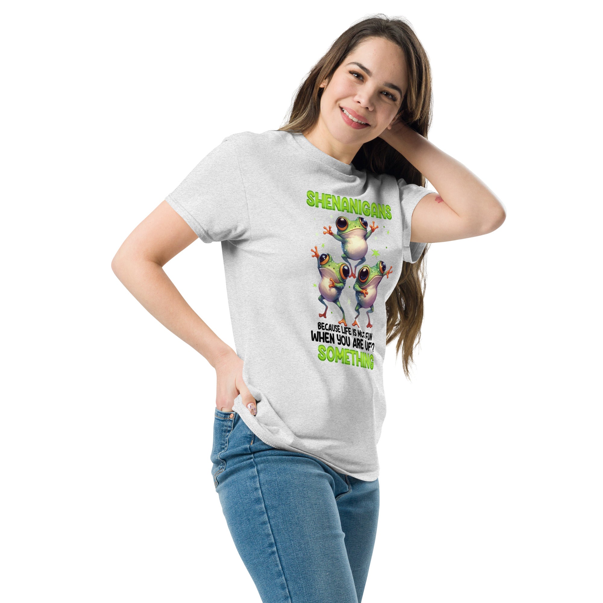 Shenanigans Because Life Is More Fun Frog Graphic Tee